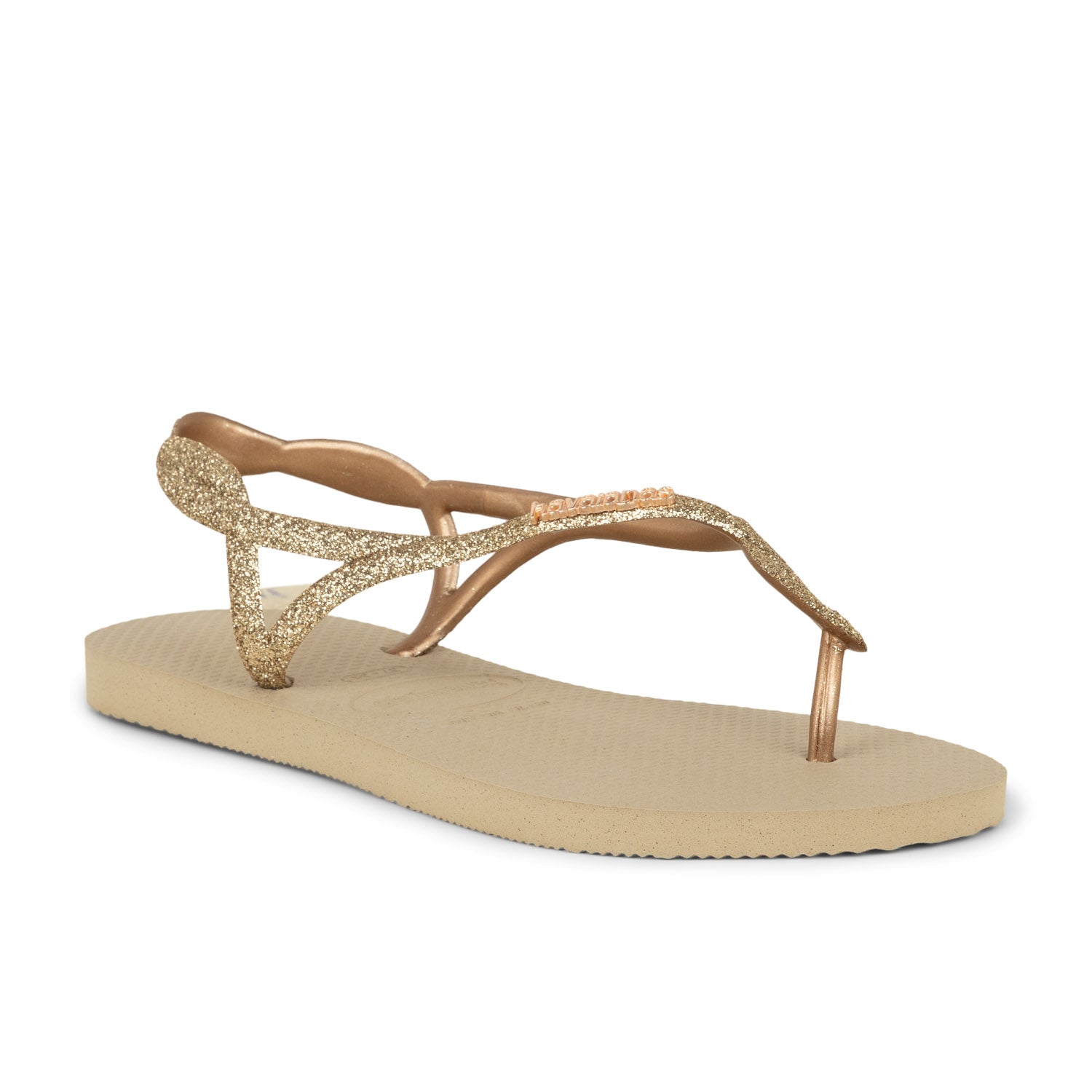 Tongs et crocs Femme HAVAIANAS LUNA PREMIUME 2 Or/Bronze