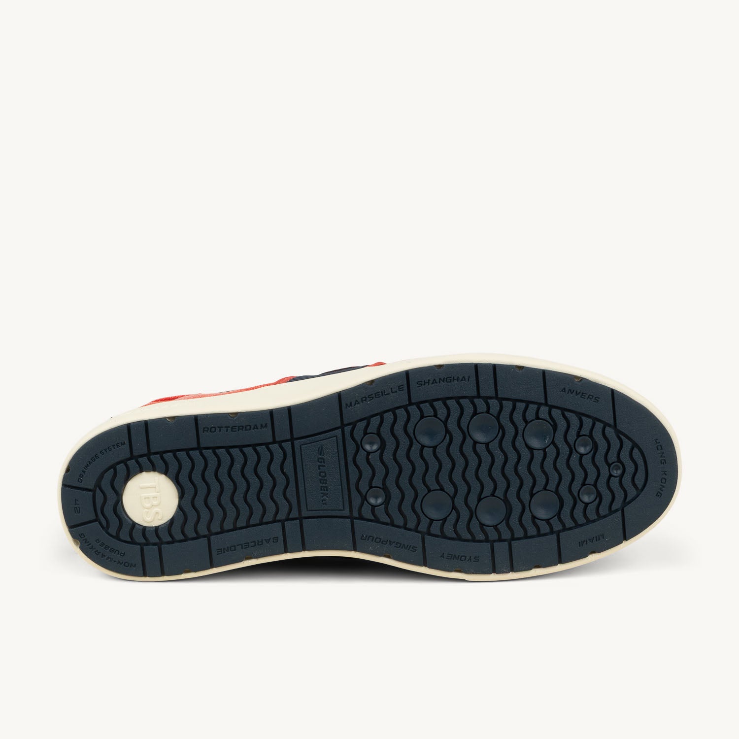 Chaussures bateau Homme TBS GEOBOAT Rouge