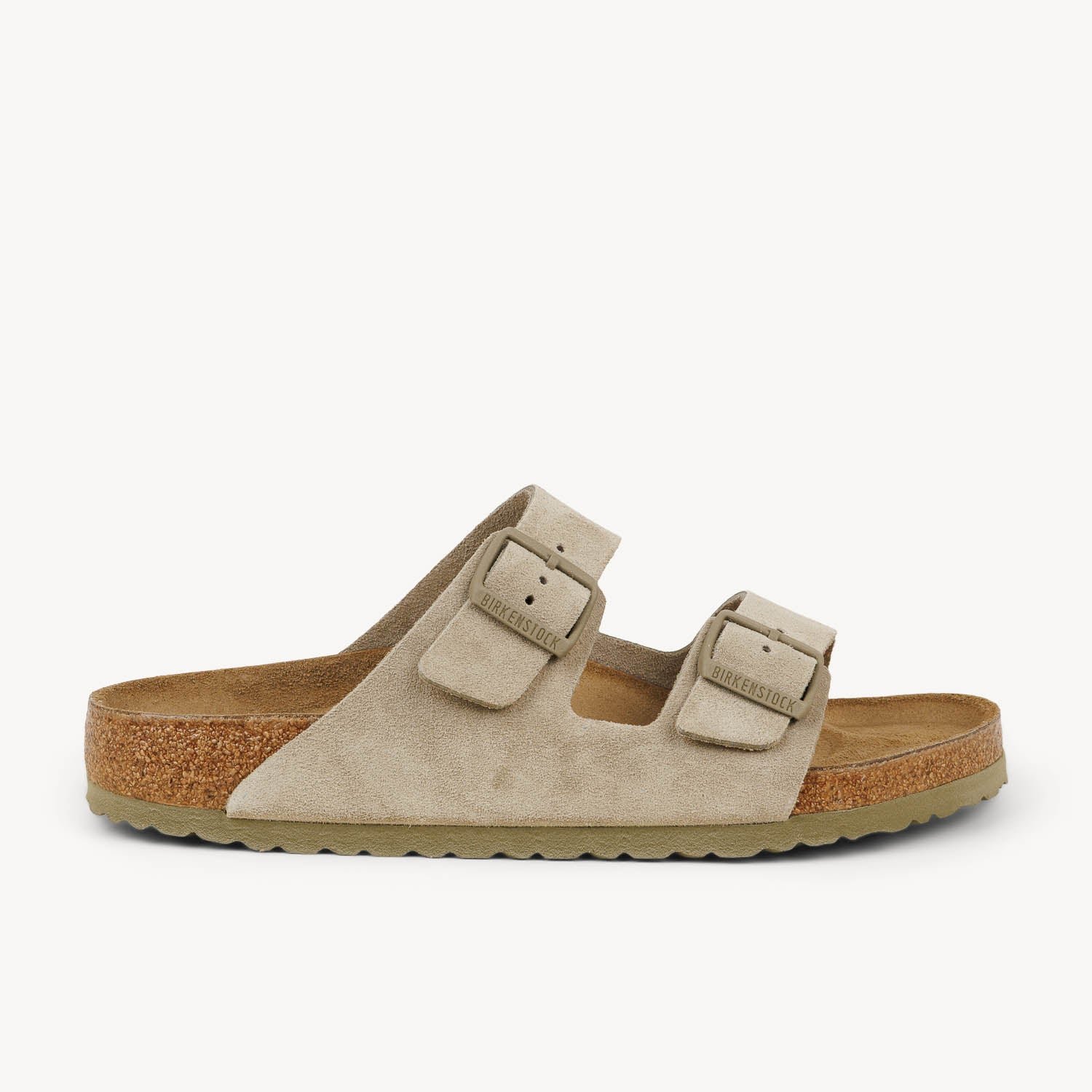 Sandales Homme BIRKENSTOCK ARIZONA SUEDE Vert