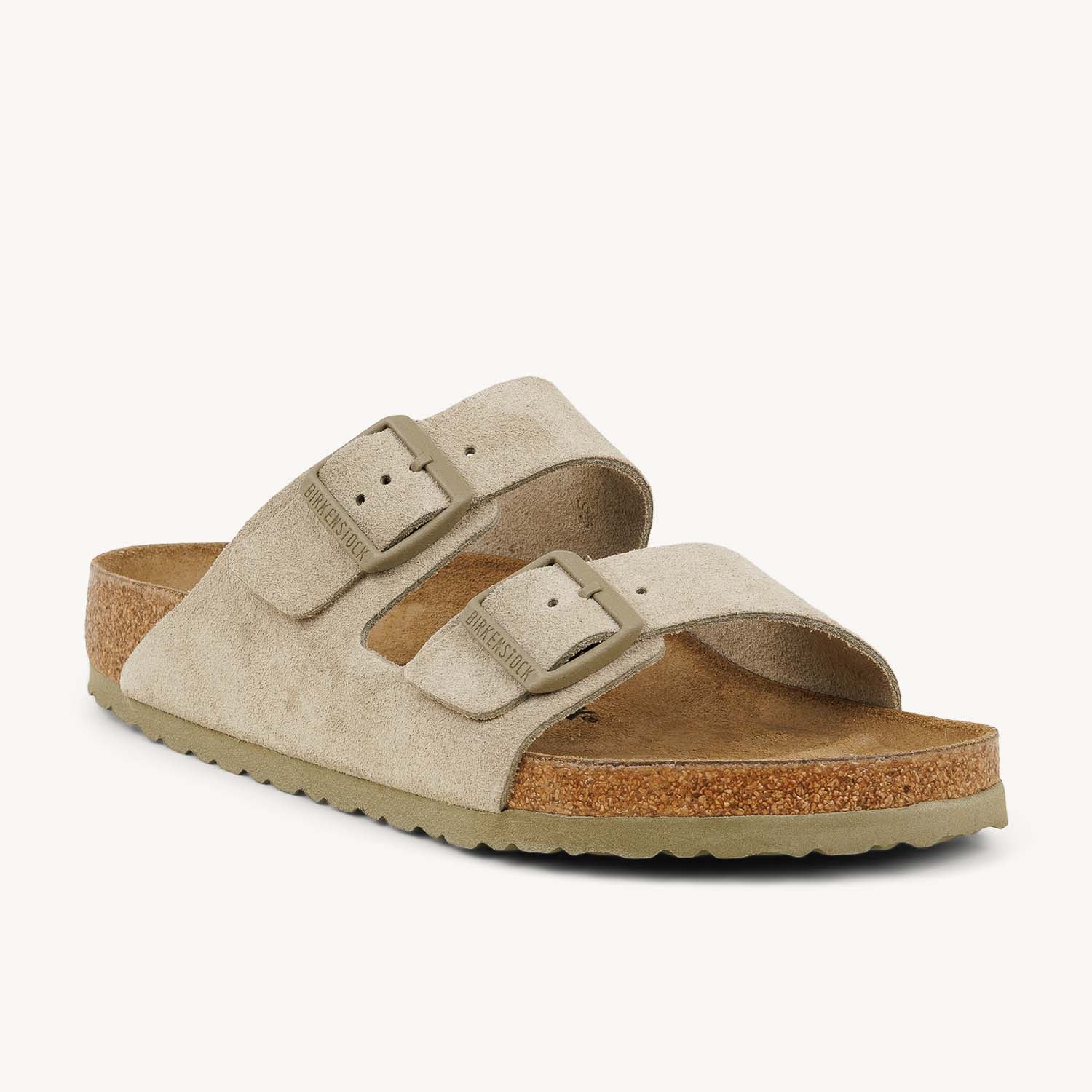 Sandales Homme BIRKENSTOCK ARIZONA SUEDE Vert