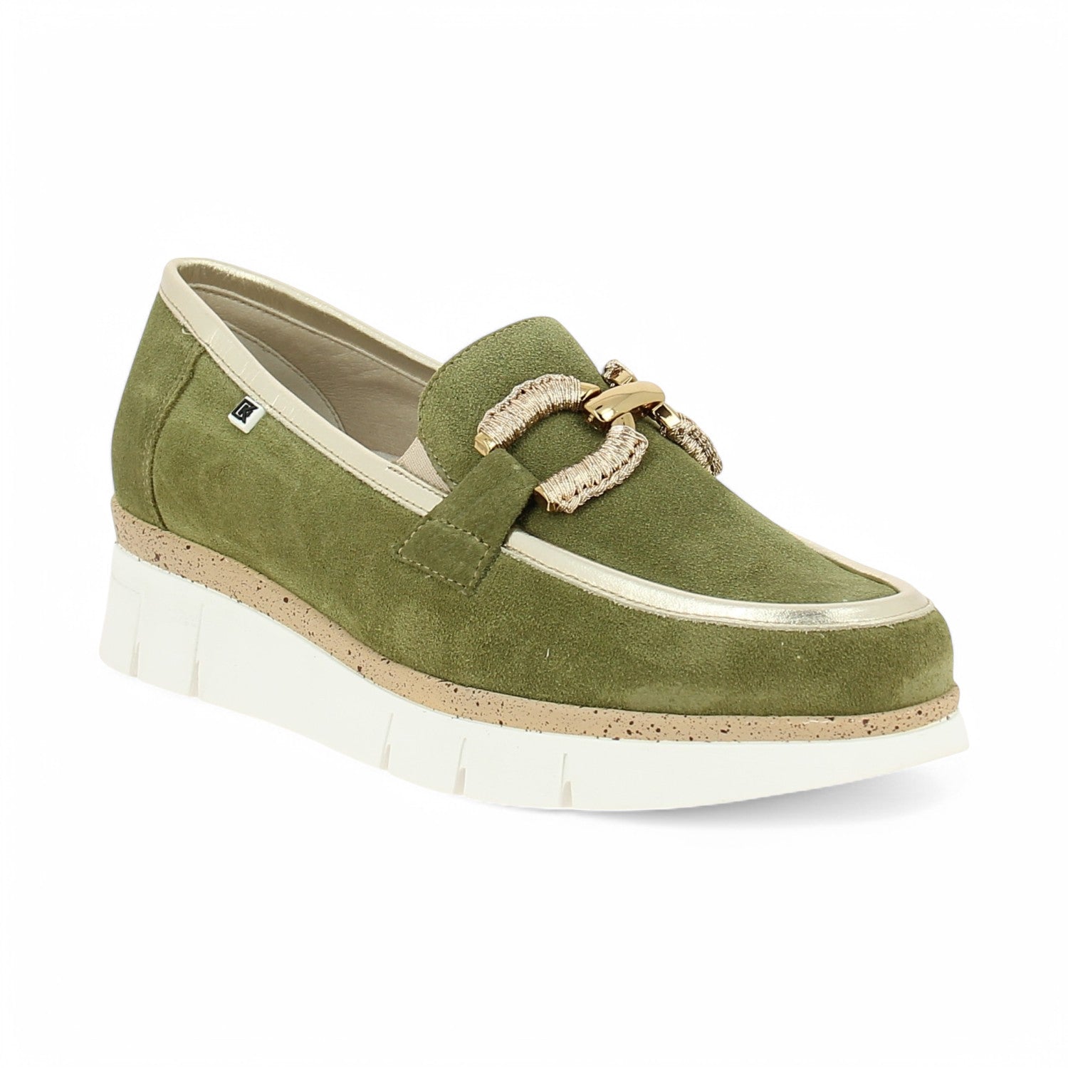 Mocassins Femme FLUCHOS DOMAL Kaki