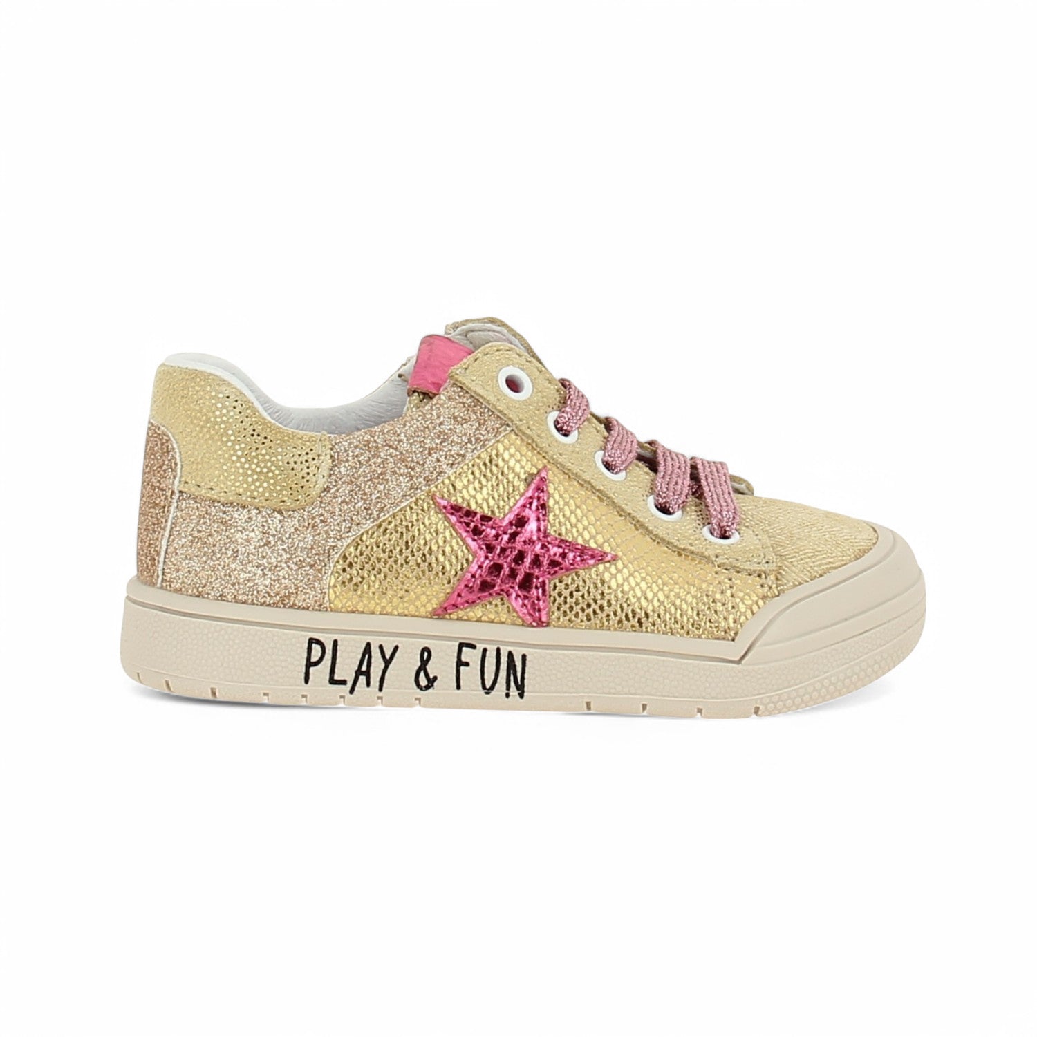 Chaussures montantes Enfant BOPY RELAXA Or/Bronze