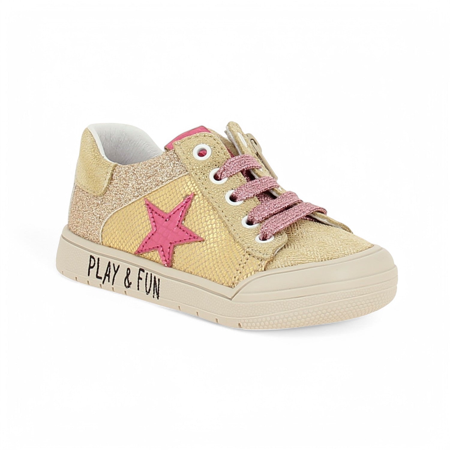 Chaussures montantes Enfant BOPY RELAXA Or/Bronze
