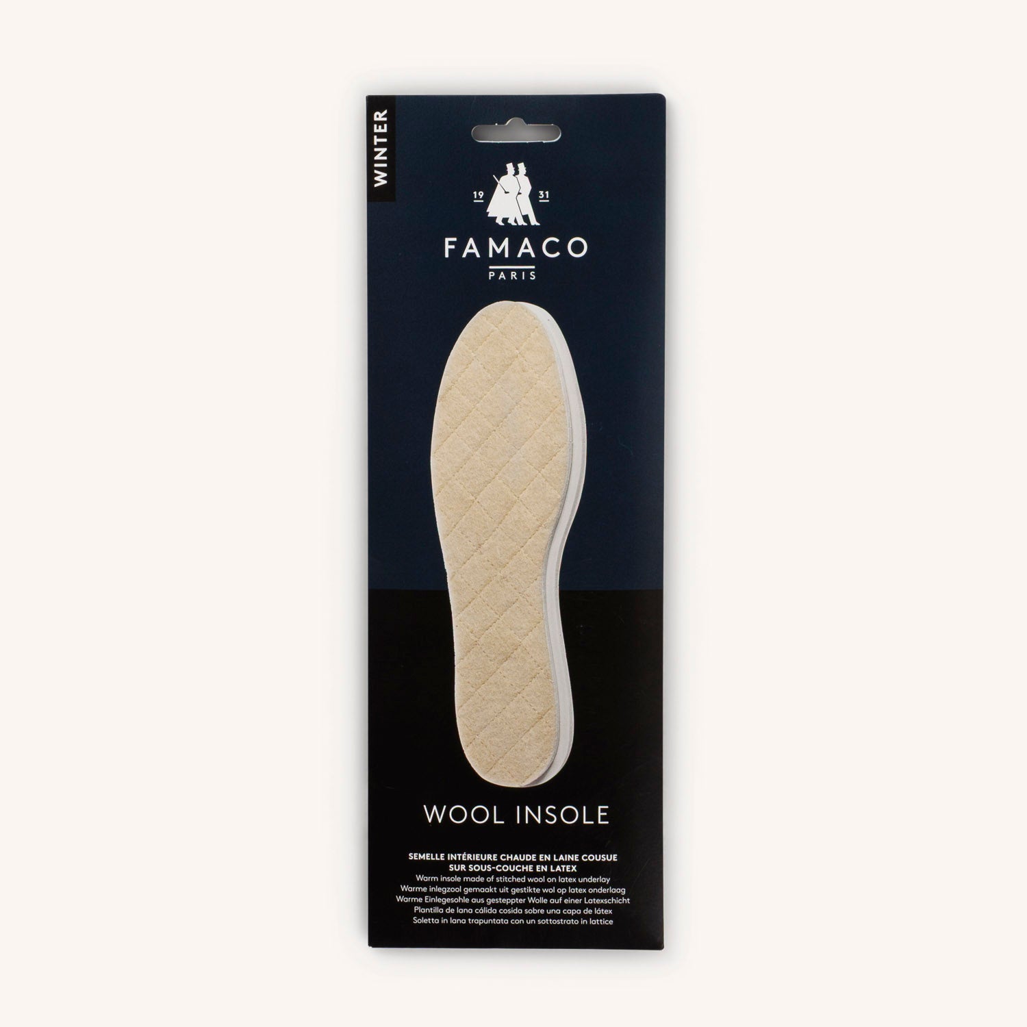 Entretien et accessoires Femme FAMACO SEMELLE LAINE PIQUEE Blanc