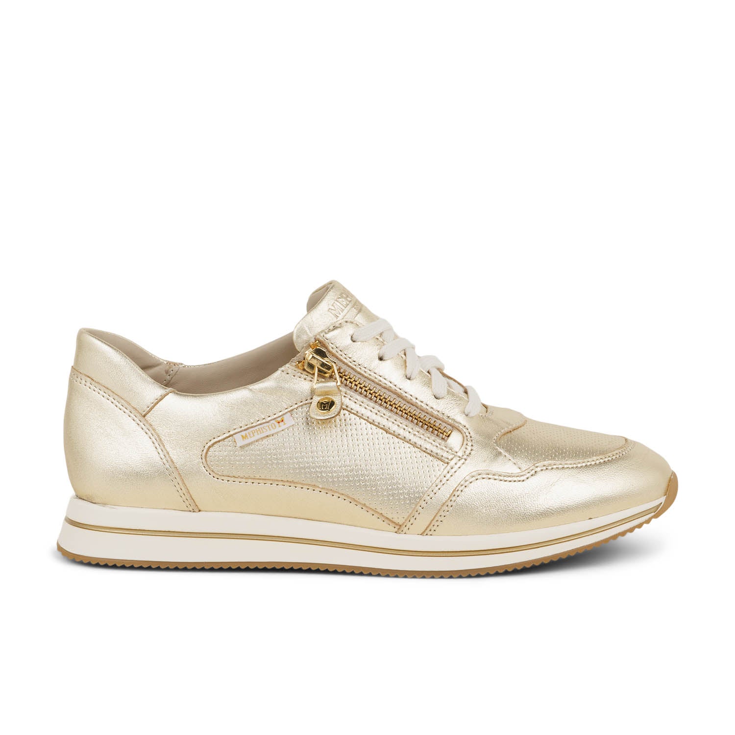 Baskets Femme MEPHISTO LEENIE CHARM Or/Bronze