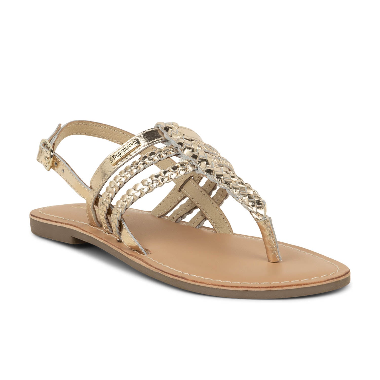 Sandales Femme LES TROPEZIENNES DIPAM Or/Bronze