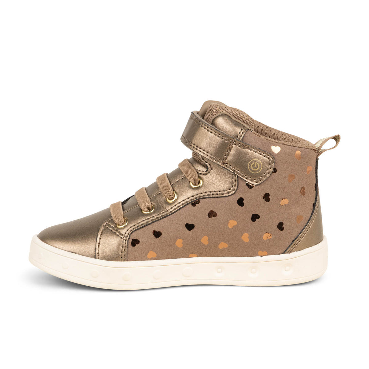 Baskets Enfant GEOX J SKYLINE Or/Bronze