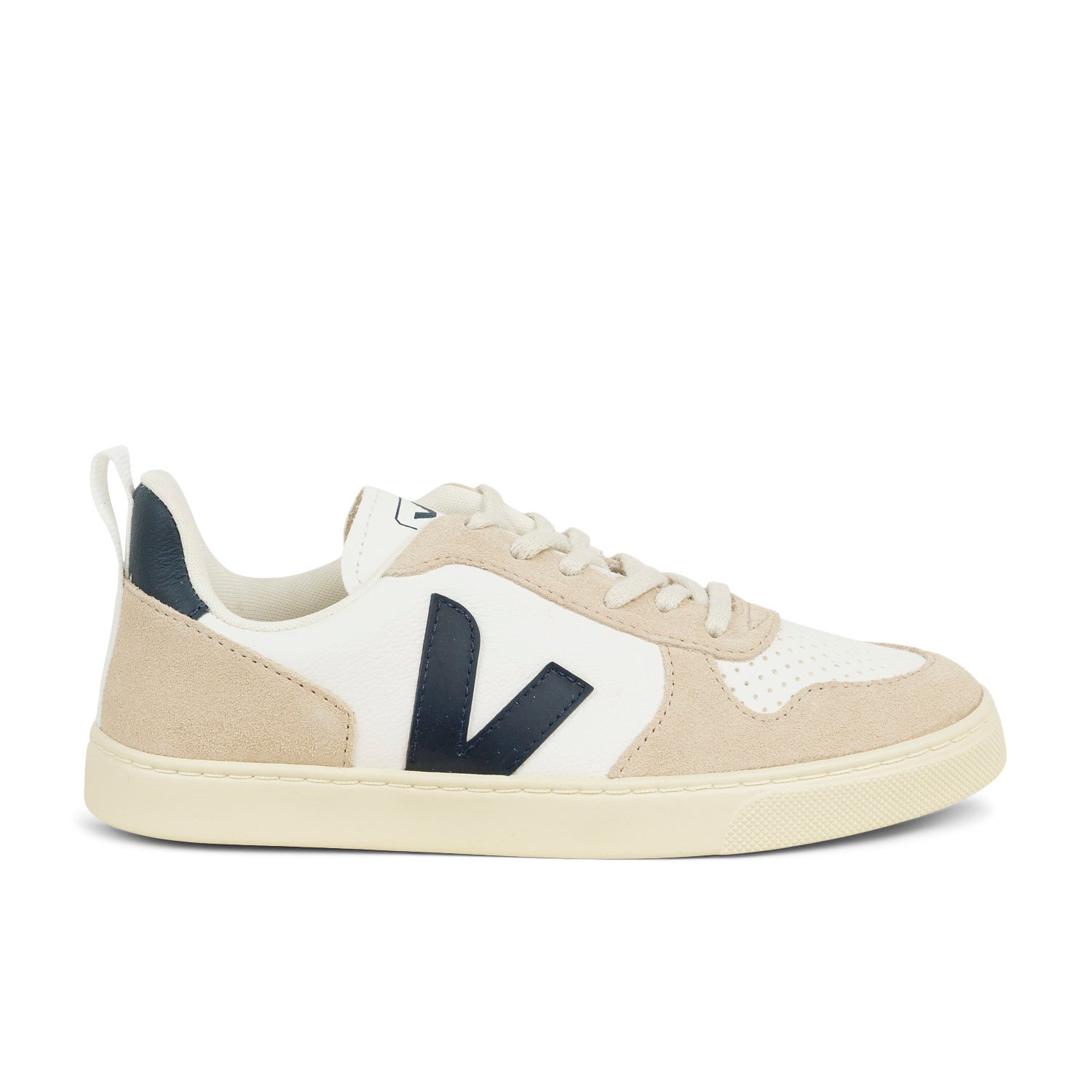 Sneakers Enfant VEJA SMALL V10 LACET Blanc