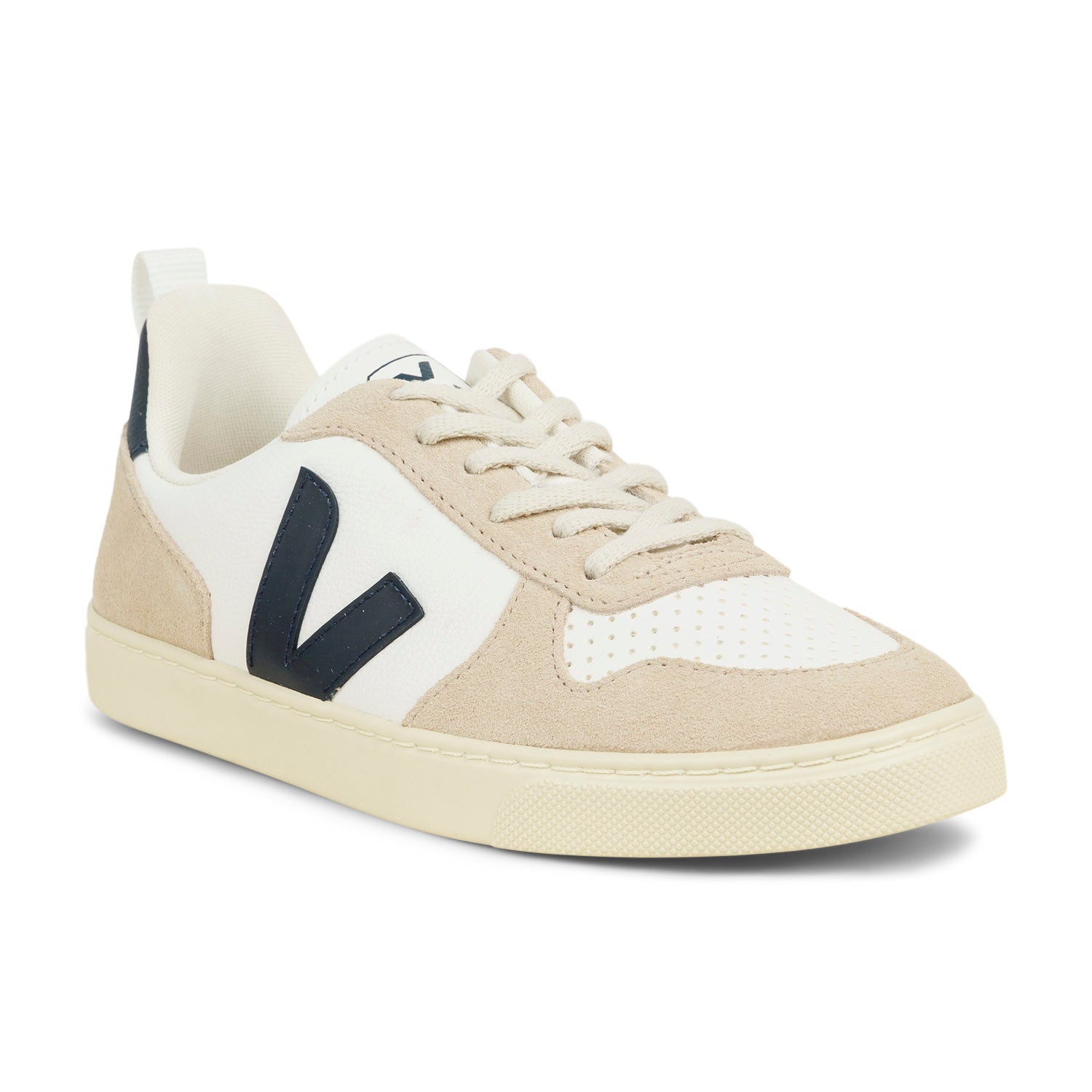 Sneakers Enfant VEJA SMALL V10 LACET Blanc