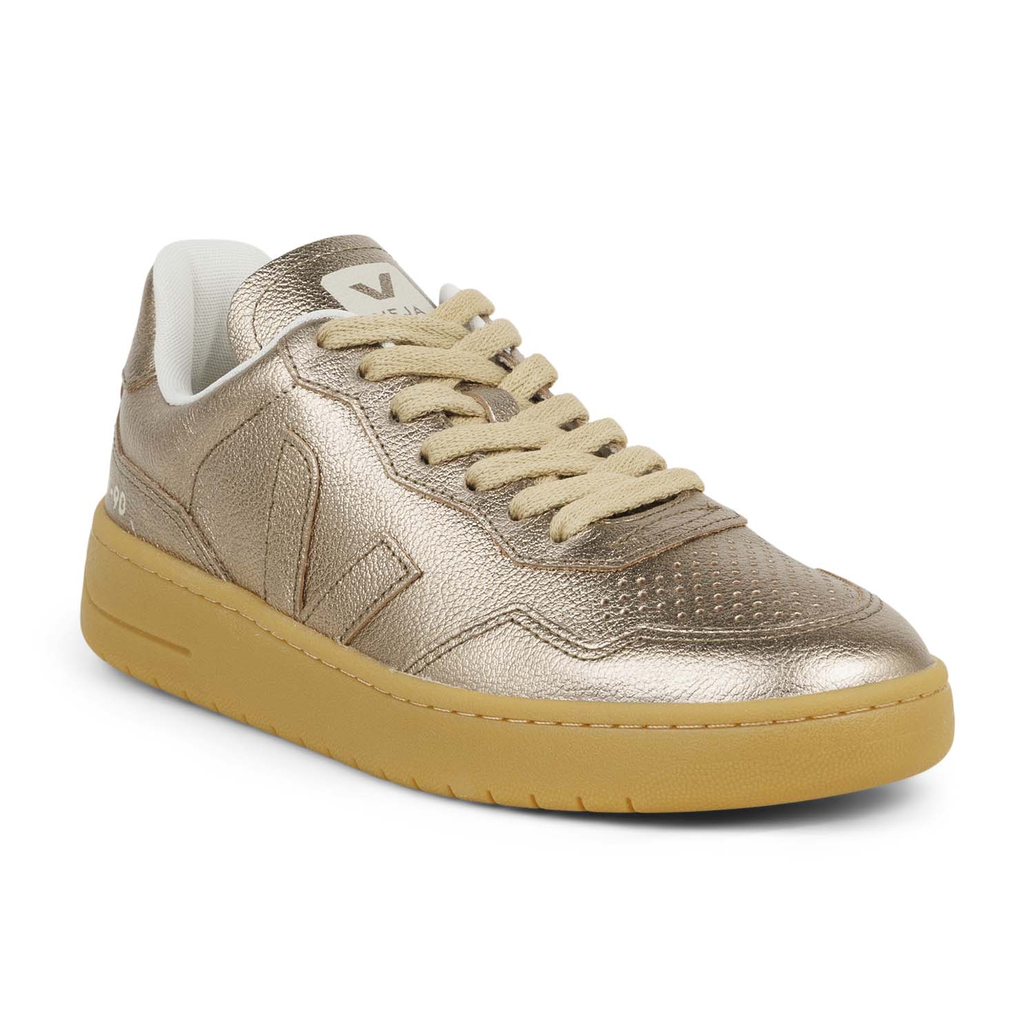 Baskets Femme VEJA V90 Or/Bronze