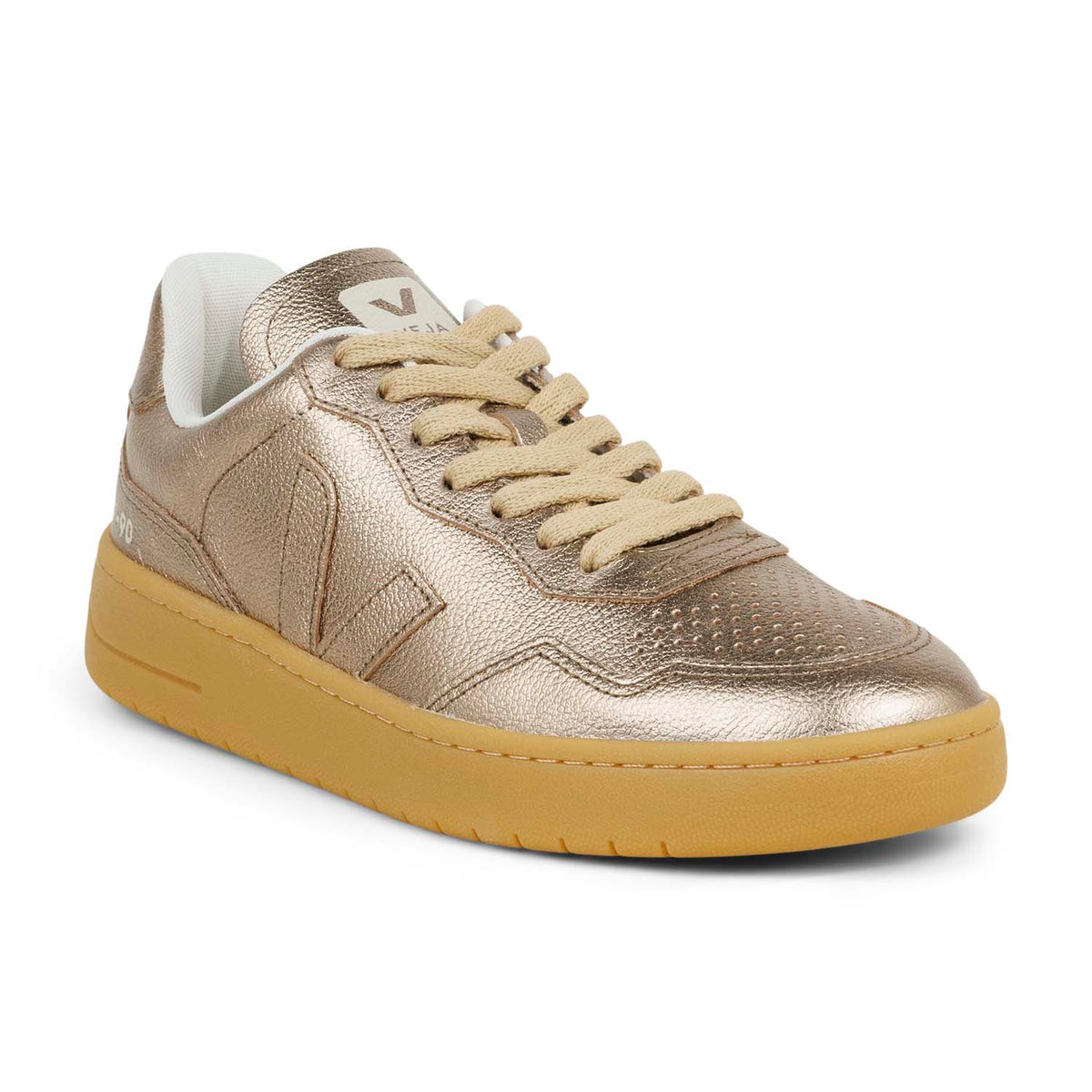 Sneakers Femme VEJA V90 Or/Bronze