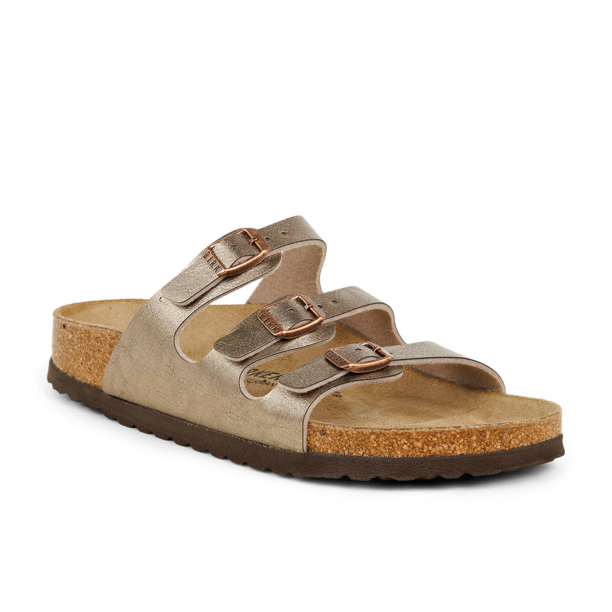 Mules Femme BIRKENSTOCK FLORIDA BF Or/Bronze