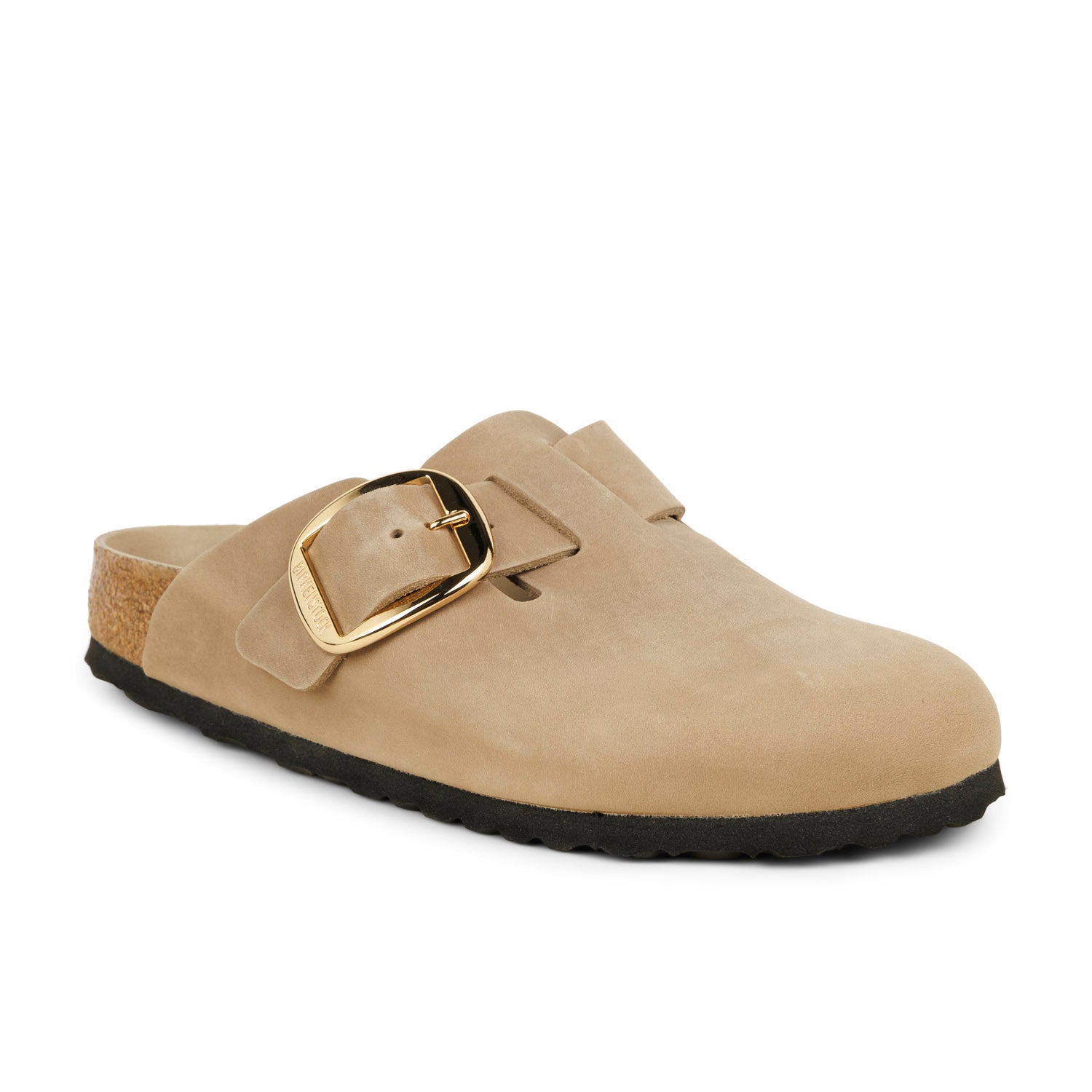Mules Femme BIRKENSTOCK BOSTON BIG BUCKLE Beige
