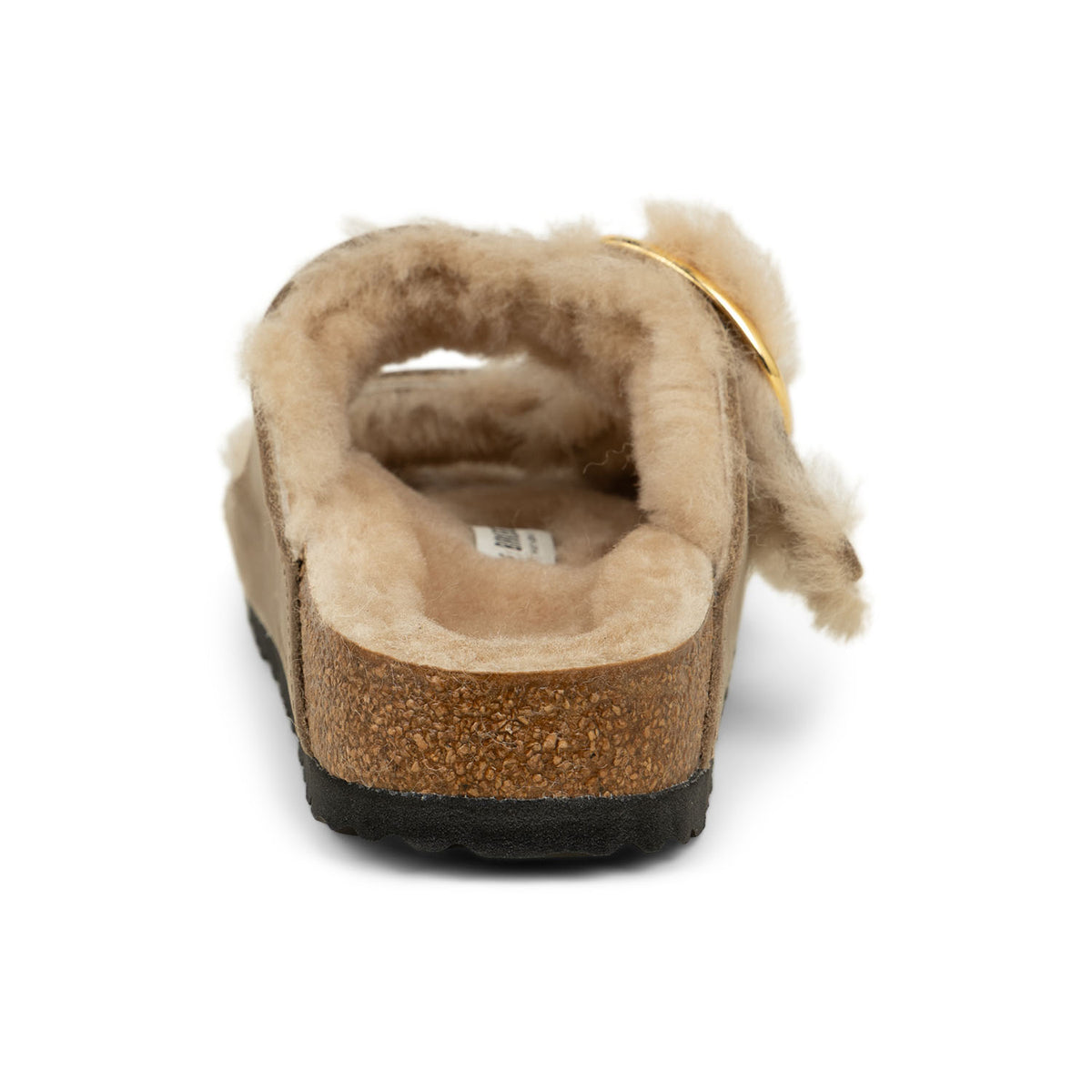 Mules Femme BIRKENSTOCK ARIZONA BIG BUCKLE SHEARLING Beige
