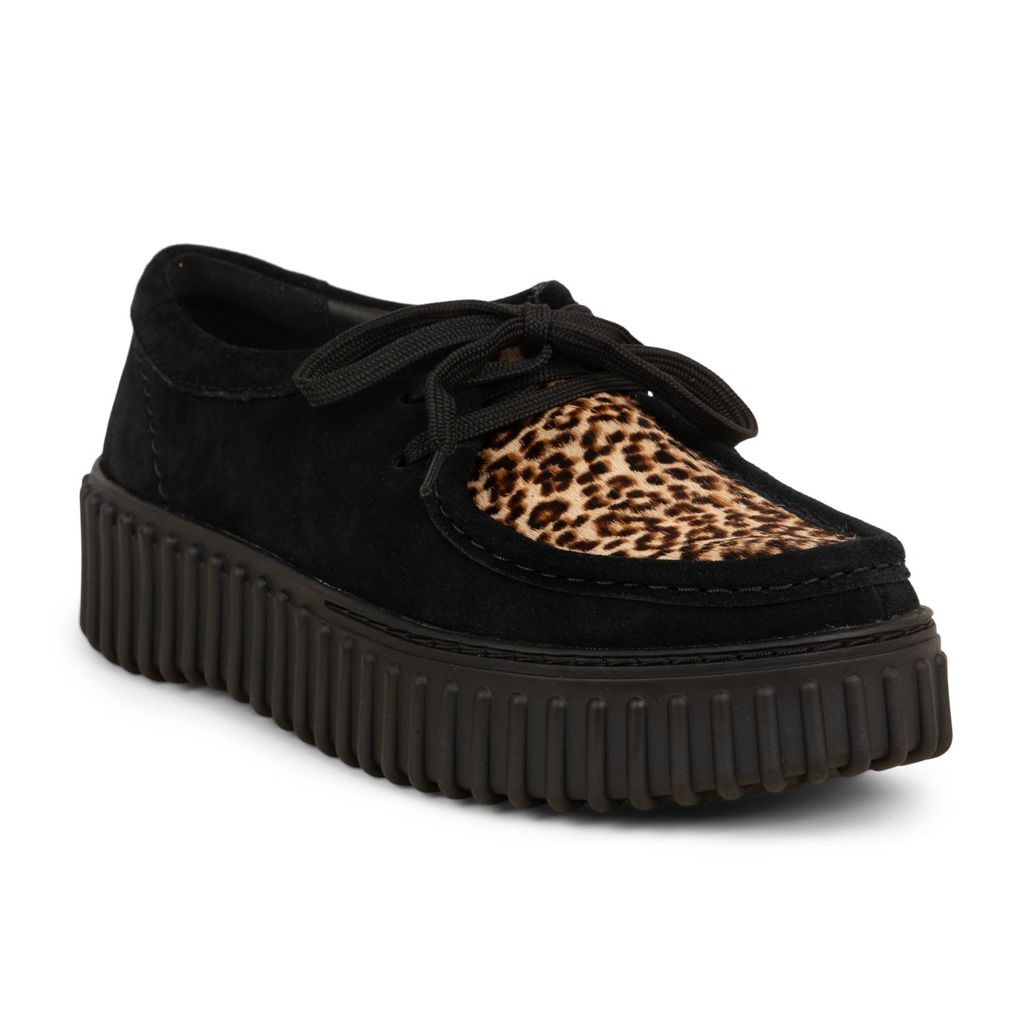 Derbies Femme CLARKS TORHILL BEE LEOPARD Noir