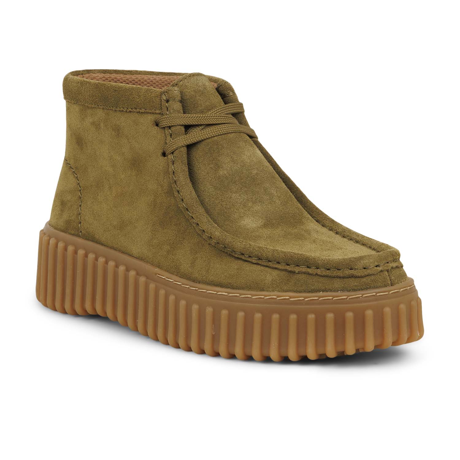 Derbies Femme CLARKS TORHILL MOSS Kaki