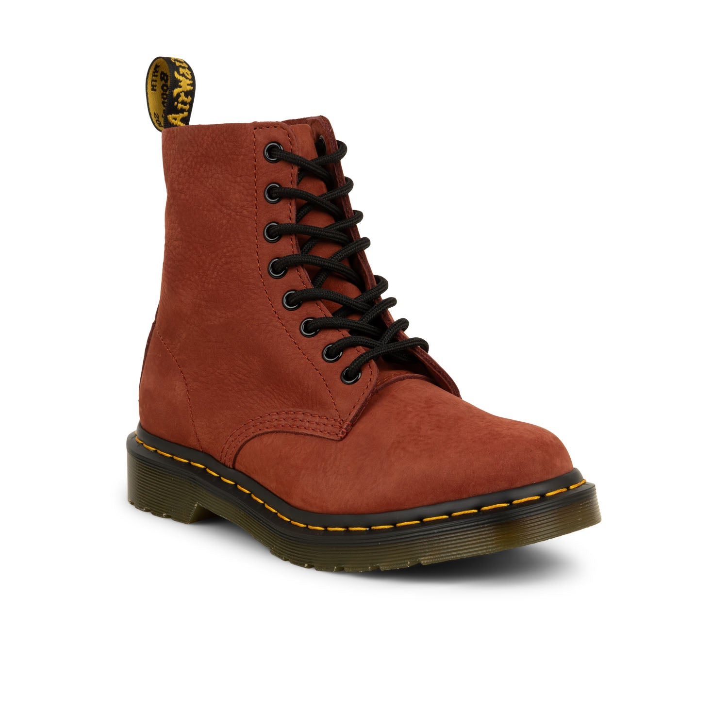 Boots et bottines Femme DOC MARTENS 1460 PASCAL RUSSET RED MILLED Noir,Rouge