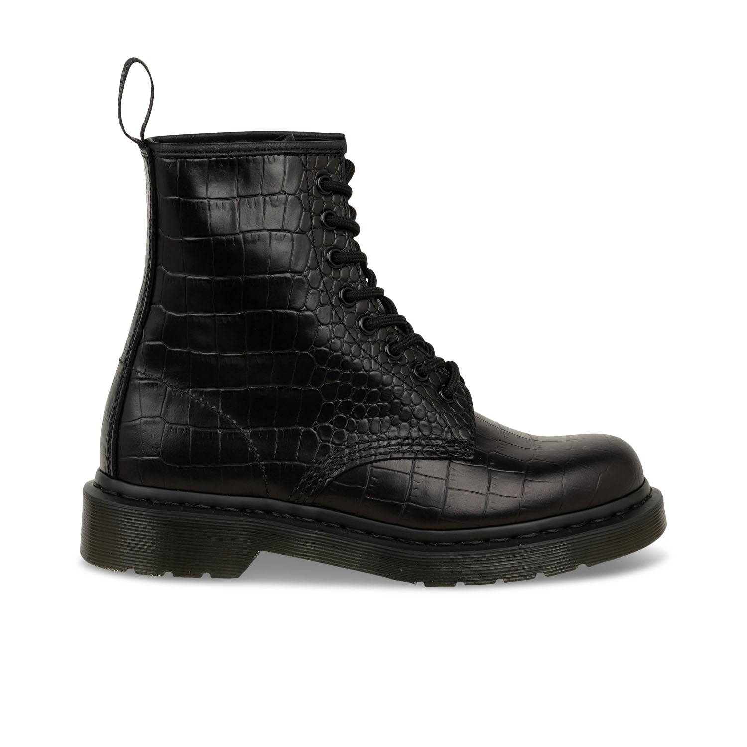 Boots et bottines Femme DOC MARTENS 1460 CROCO Noir