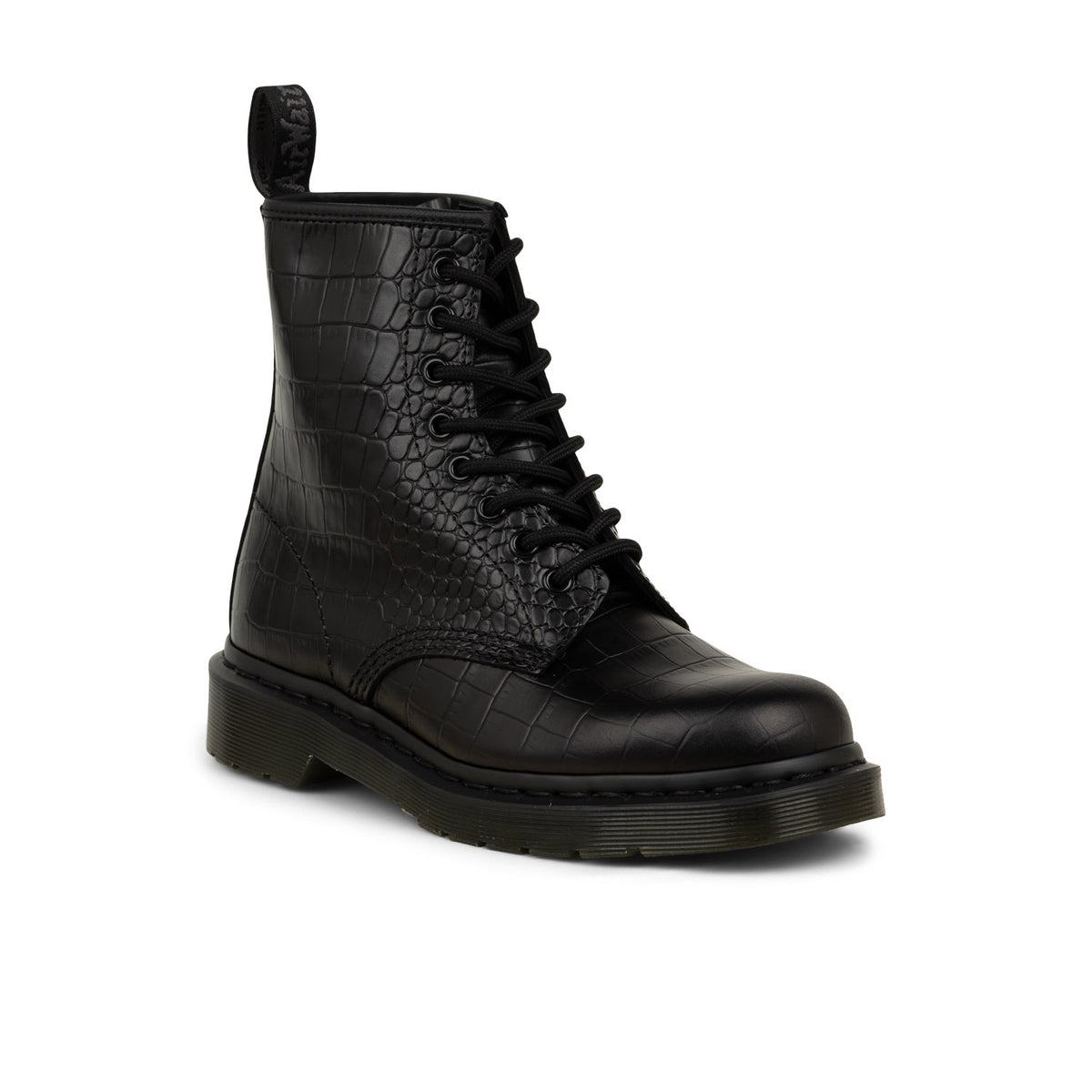 Boots et bottines Femme DOC MARTENS 1460 CROCO Noir