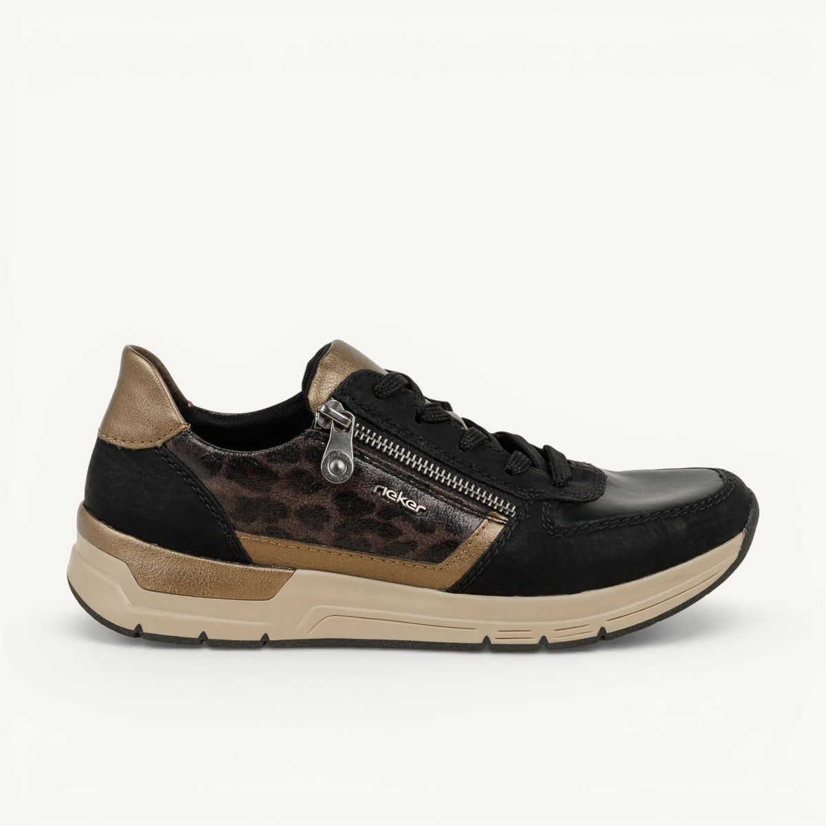 Baskets Femme RIEKER 58902 - RIMOA Noir