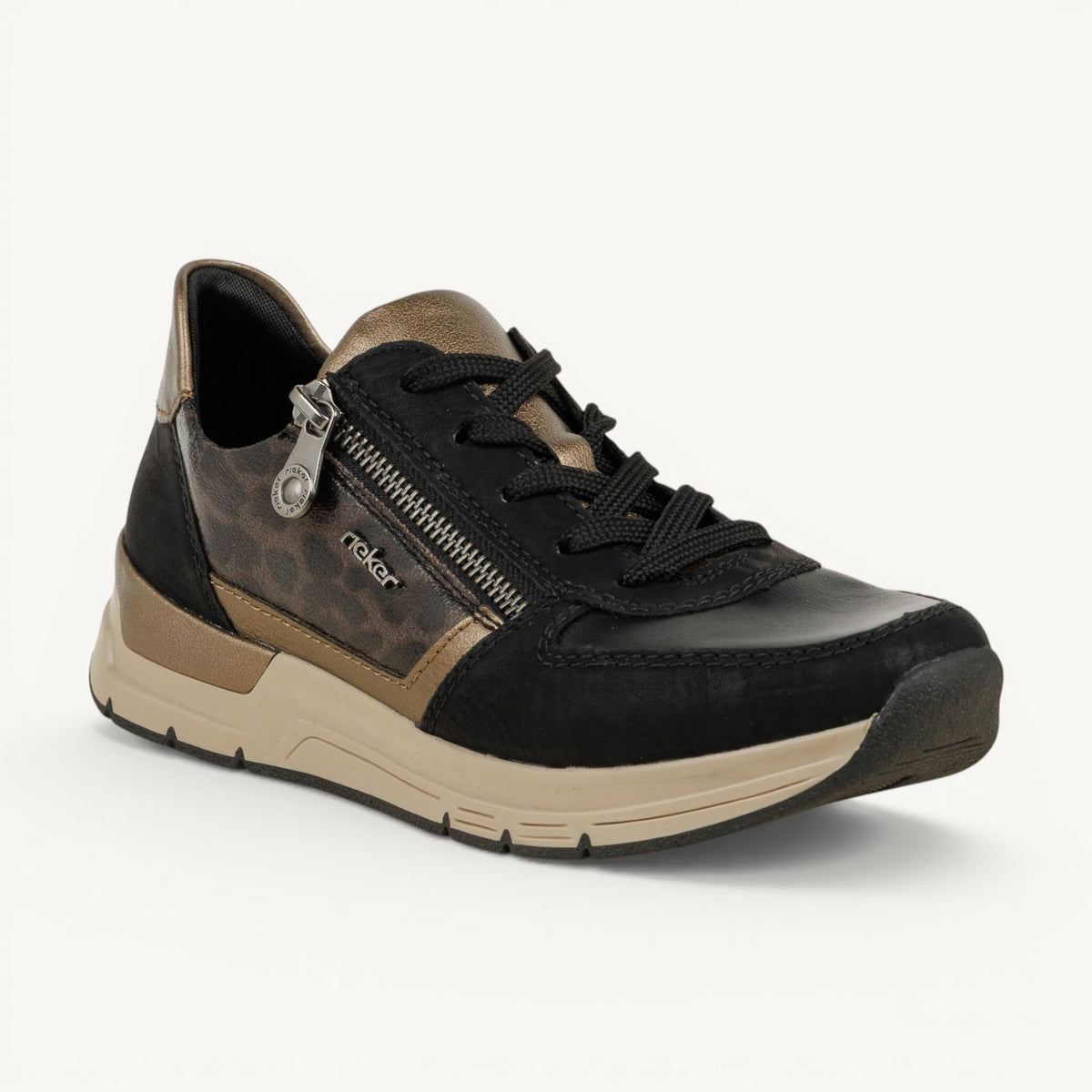 Baskets Femme RIEKER 58902 - RIMOA Noir