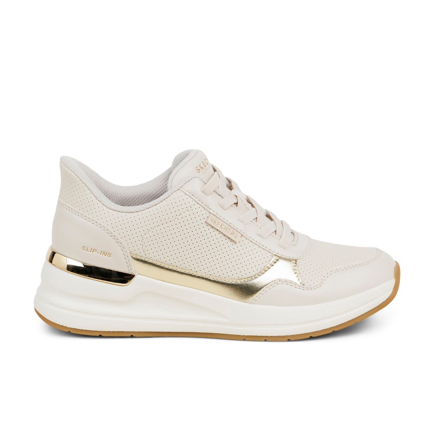 Baskets Femme SKECHERS BILLION SLIP INS Beige