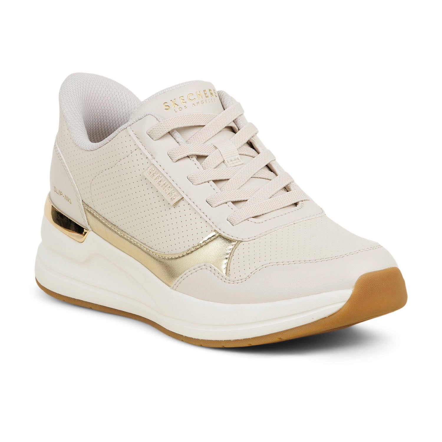 Baskets Femme SKECHERS BILLION SLIP INS Beige