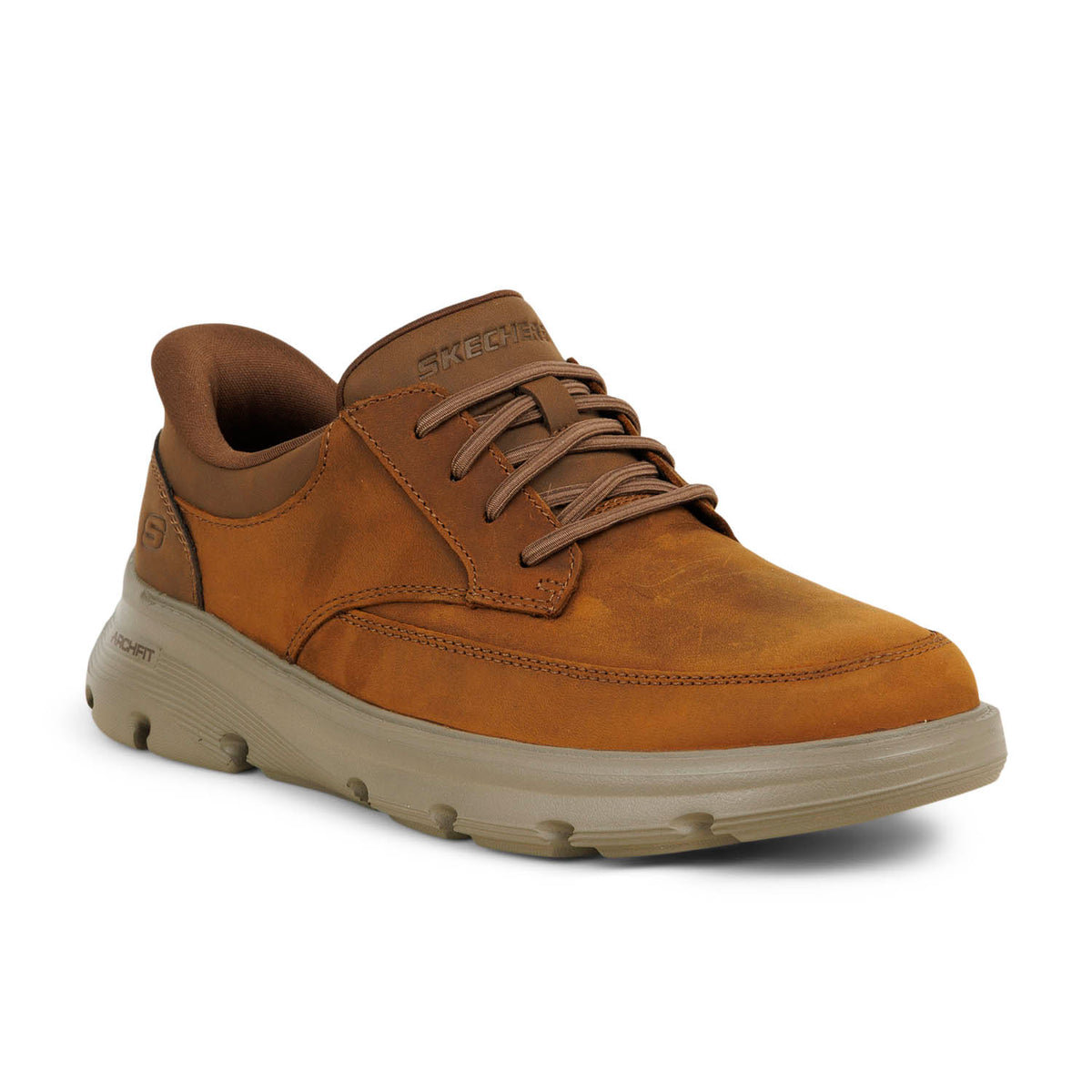Sneakers Homme SKECHERS GARZA SLIP INS Marron