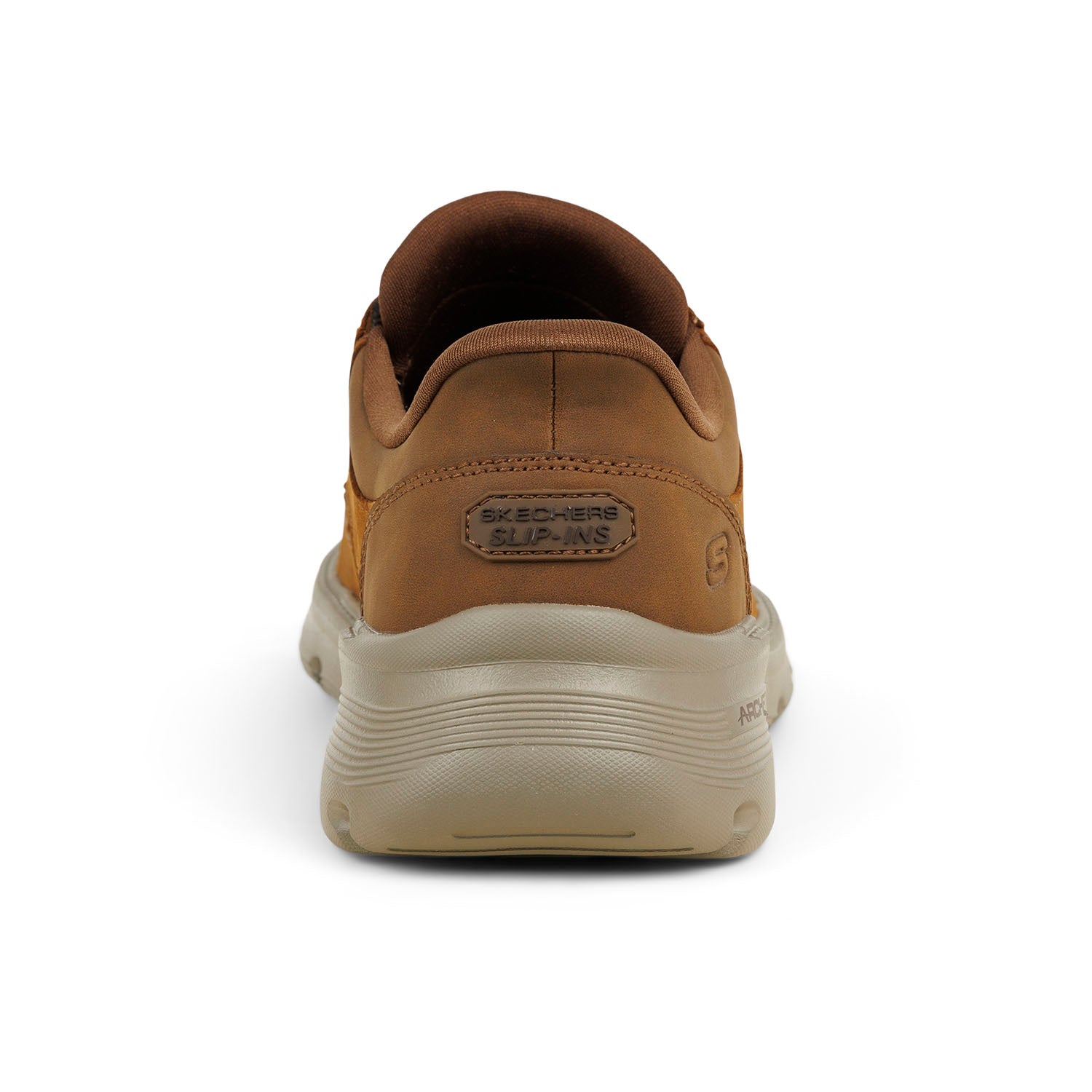 Baskets Homme SKECHERS GARZA SLIP INS Marron