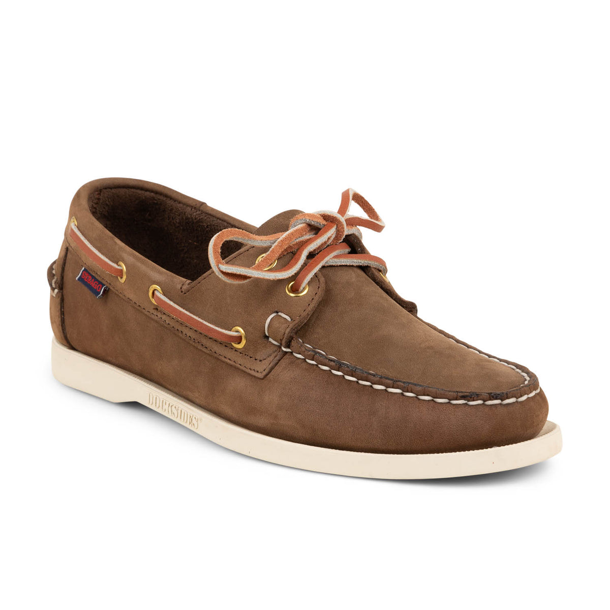 Chaussures bateau Homme SEBAGO DOCKSIDES PORTLAND NUBUCK Marron