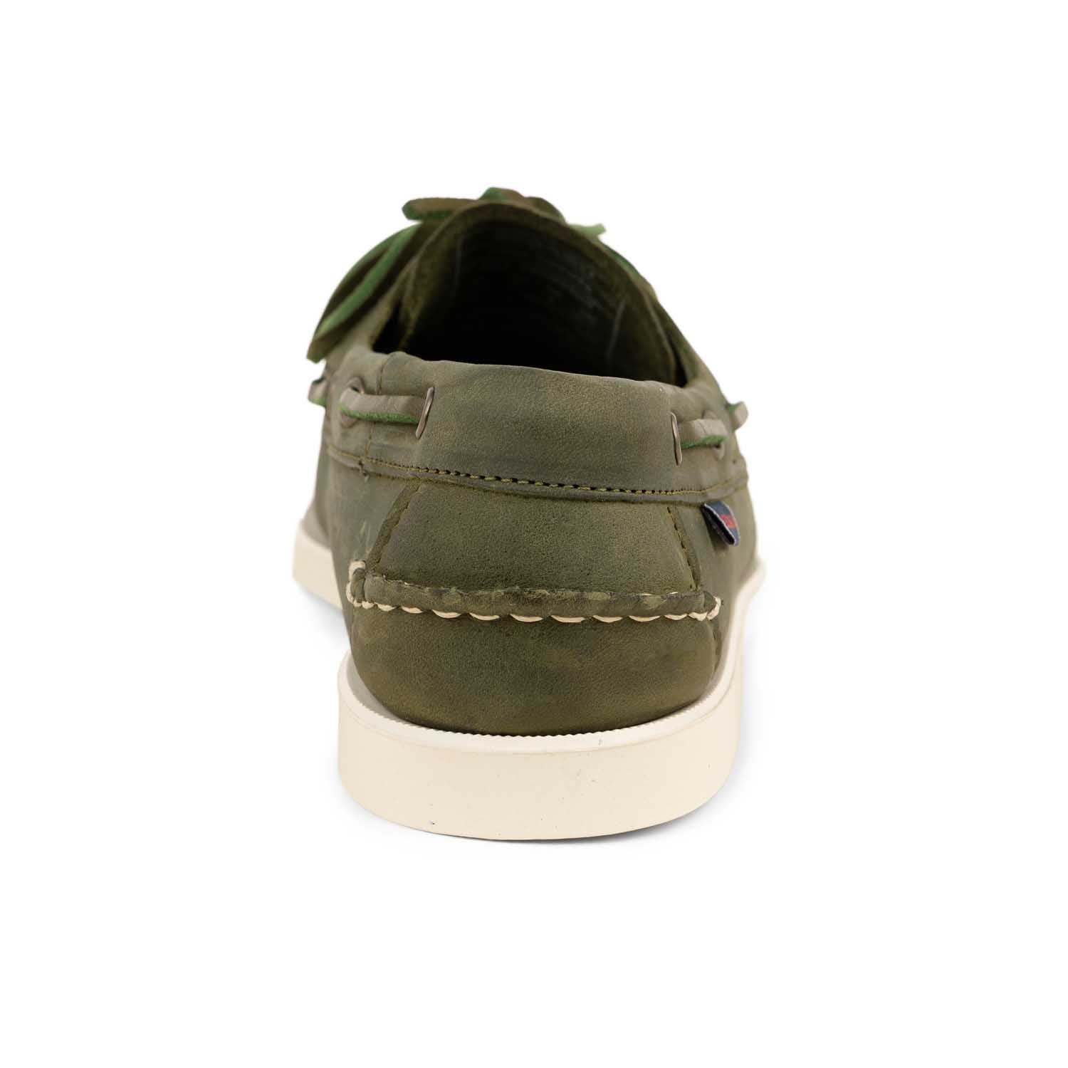 Chaussures bateau Homme SEBAGO DOCKSIDES PORTLAND CRAZY Kaki