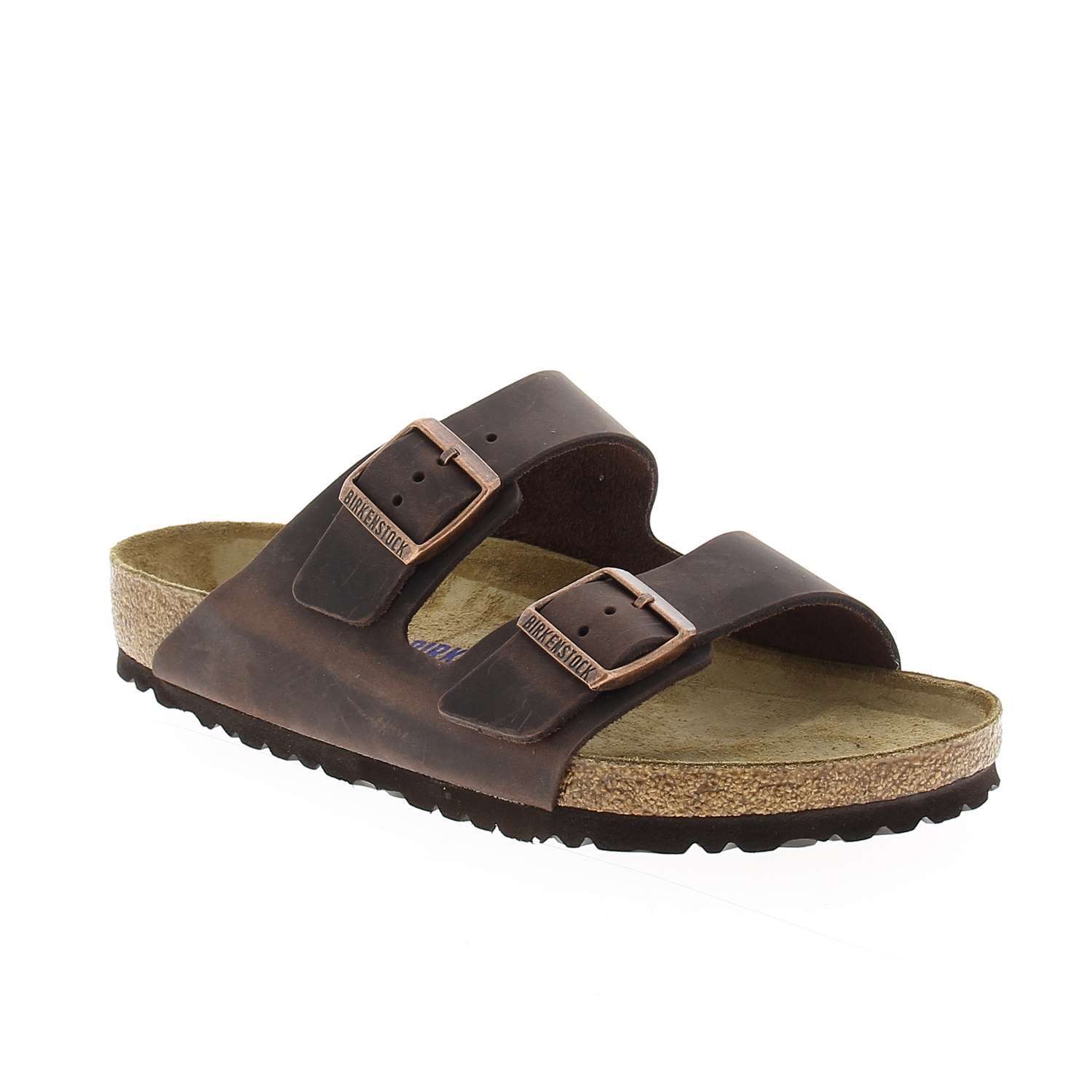Sandales Homme BIRKENSTOCK ARIZONA SOFT Marron