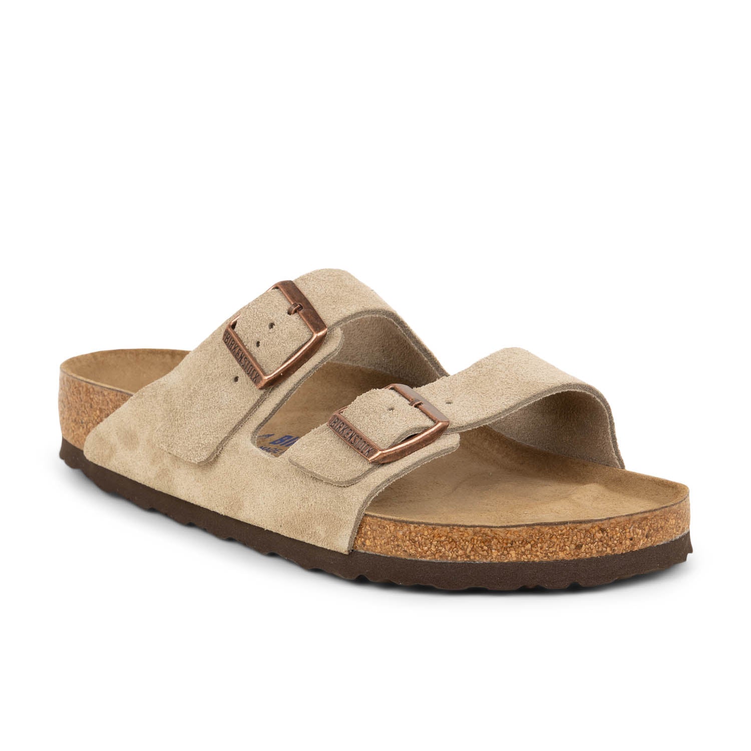 Sandales Homme BIRKENSTOCK ARIZONA SOFT VEL Beige