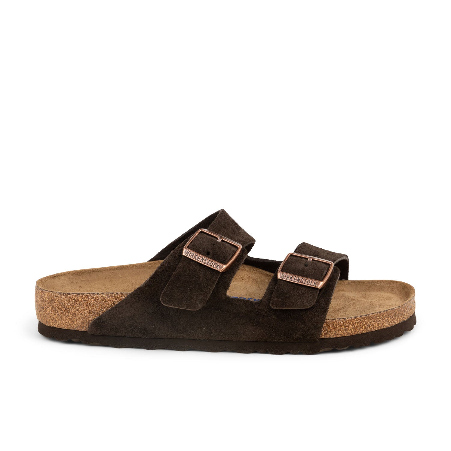 Sandales Homme BIRKENSTOCK ARIZONA SOFT VEL Marron