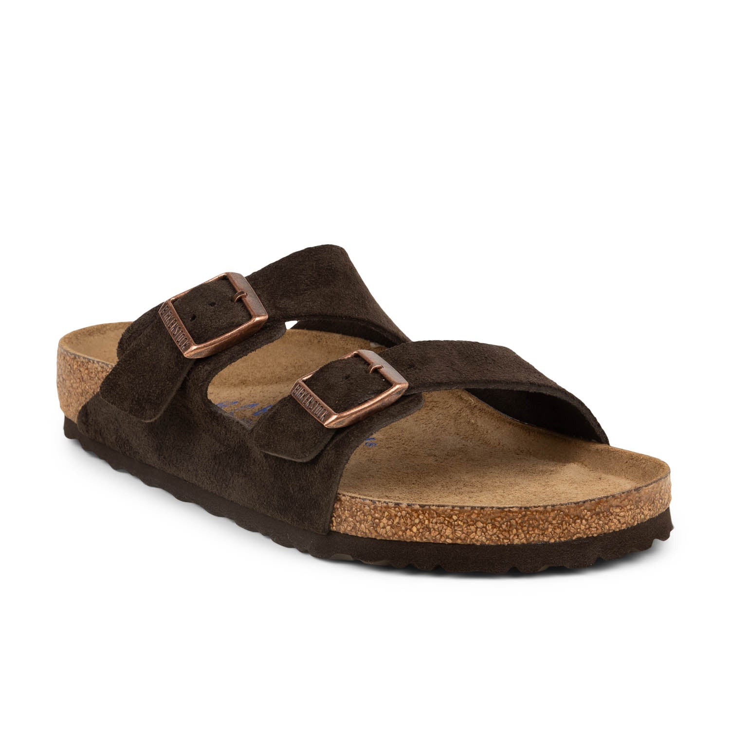 Sandales Homme BIRKENSTOCK ARIZONA SOFT VEL Marron