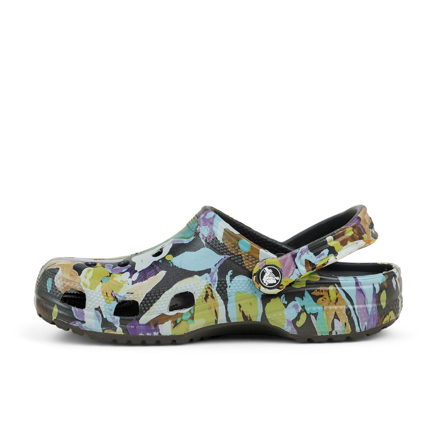 Tongs et crocs Femme CROCS CLASSIC PAINTED FLORAL CLOG Multicolore