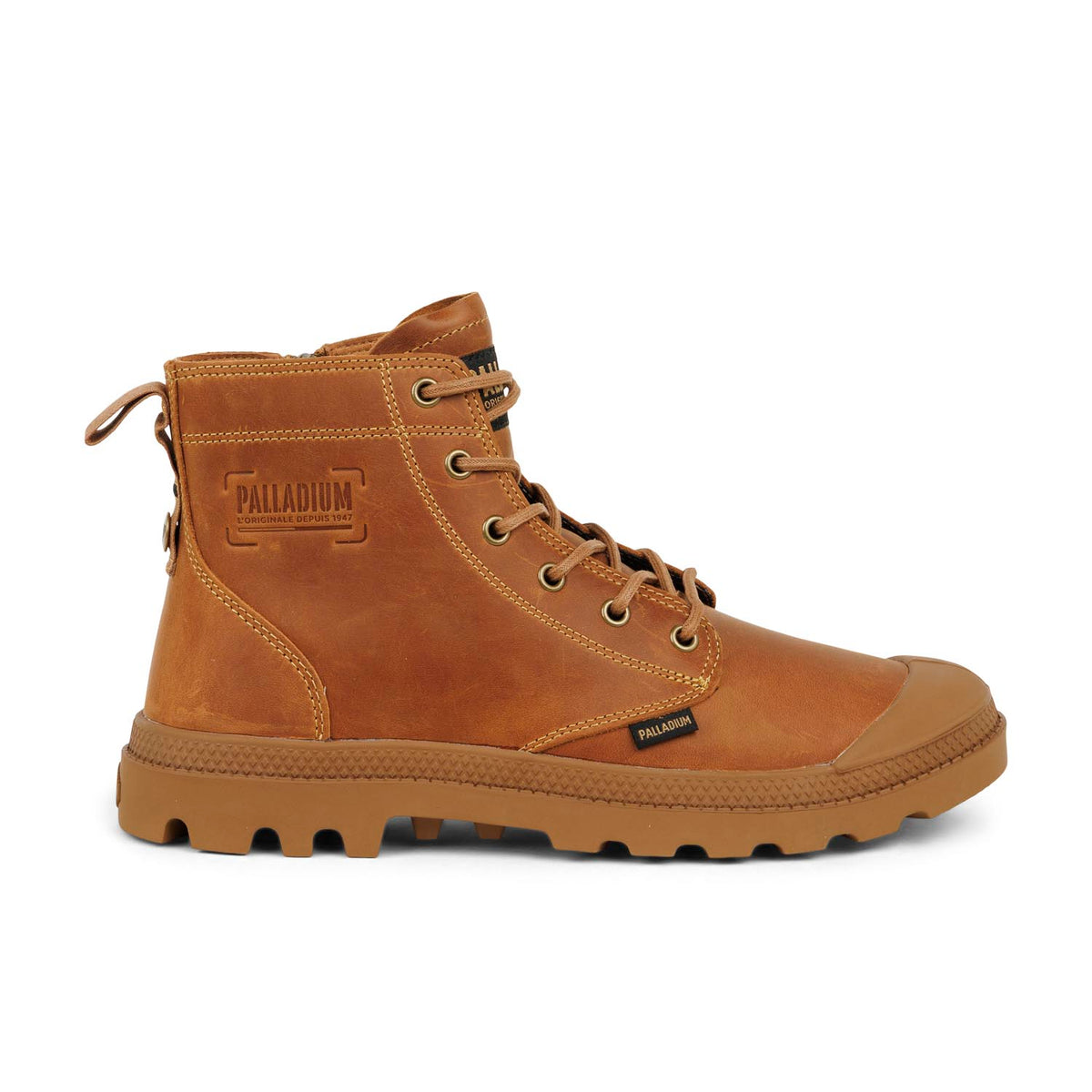 Carré de la mode | Palladium homme pampa zip leather marron fonce cuir lisse chaussures Carré de la mode | Palladium homme pampa zip leather marron fonce cuir lisse chaussures