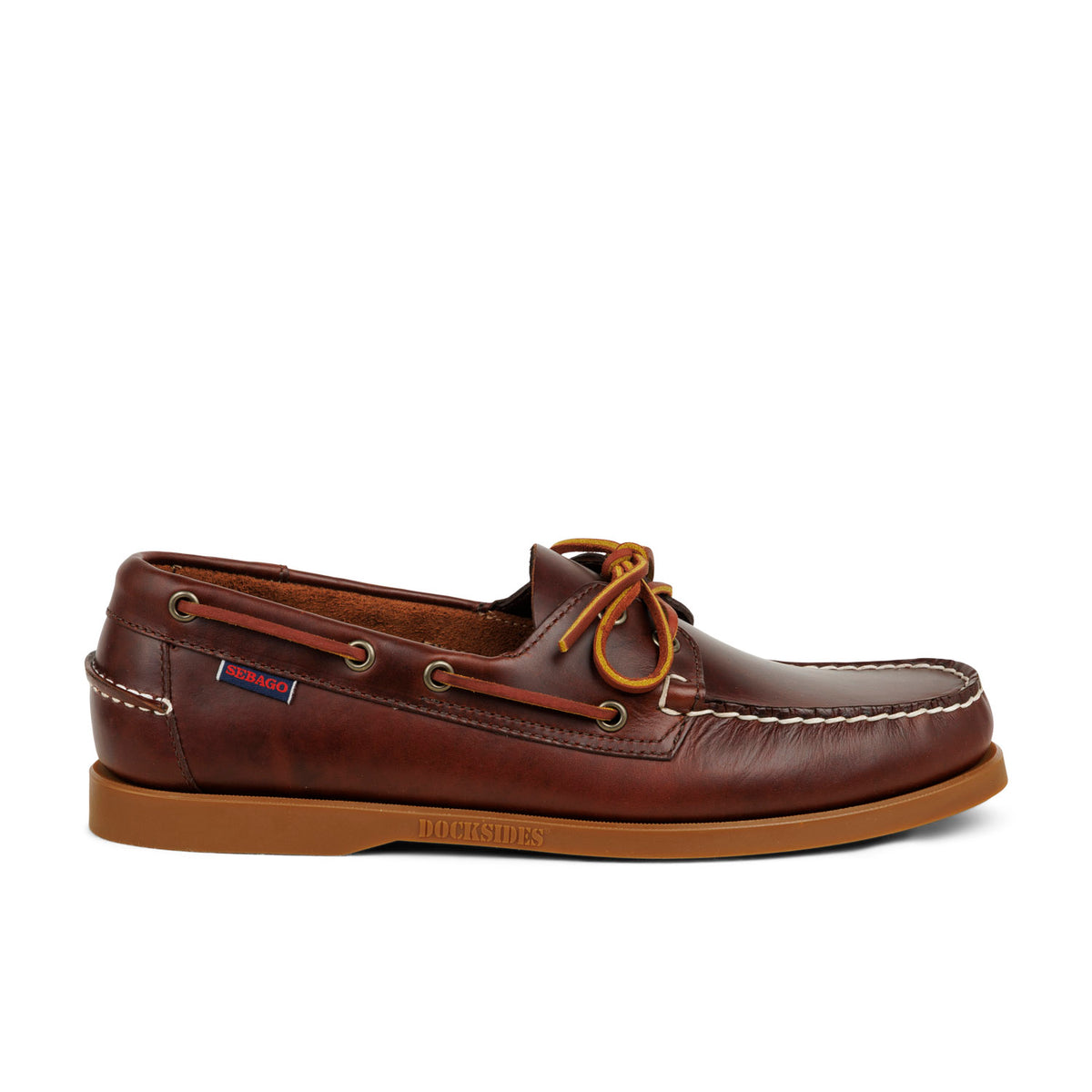 Chaussures bateau Homme SEBAGO DOCKSIDES PORTLAND WAXED Marron