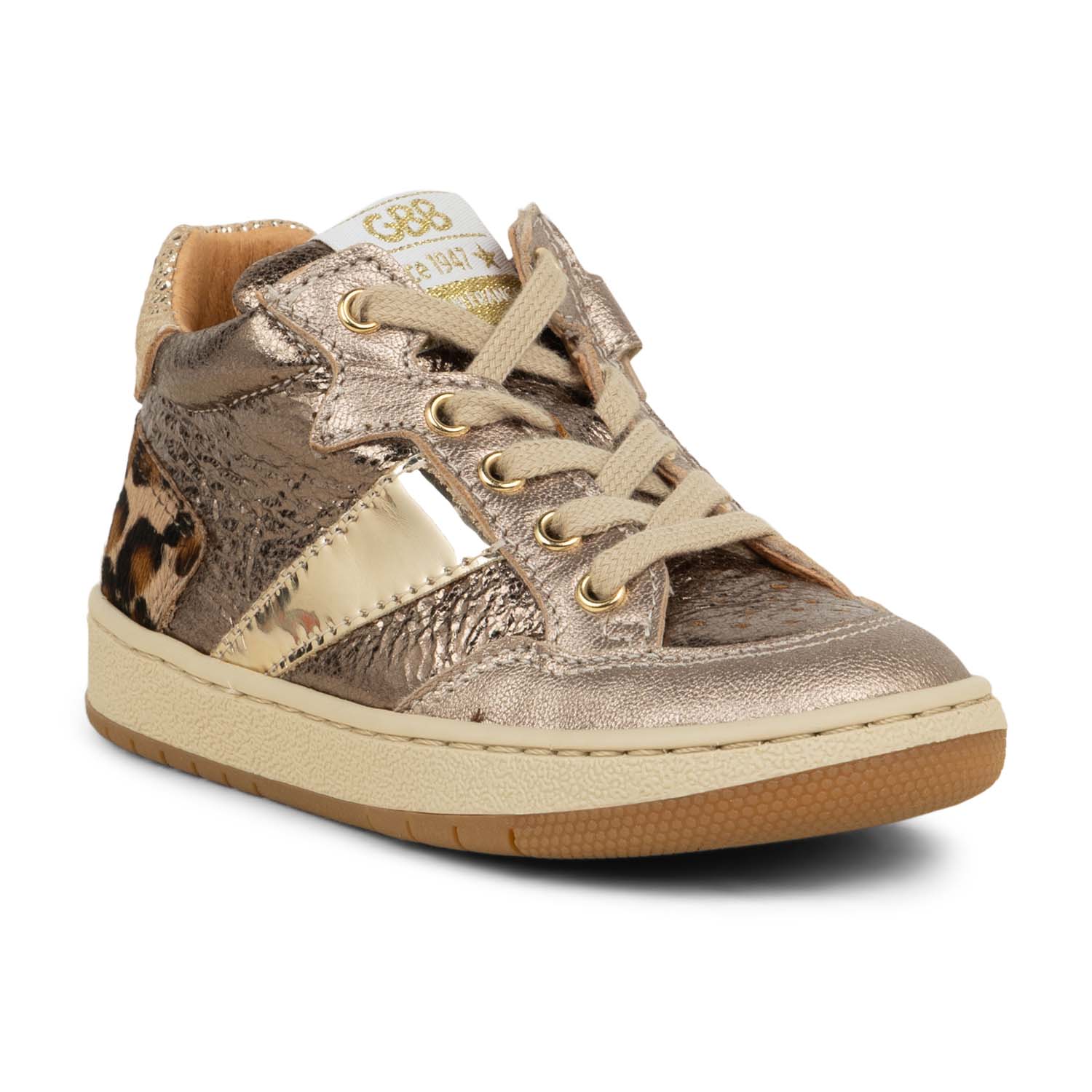 Baskets Enfant GBB APPLIQUE Or/Bronze