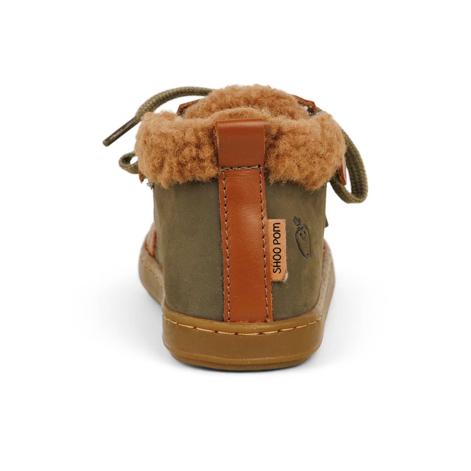 Chaussures montantes Enfant SHOO POM BOUBA ZIP WOOL Kaki