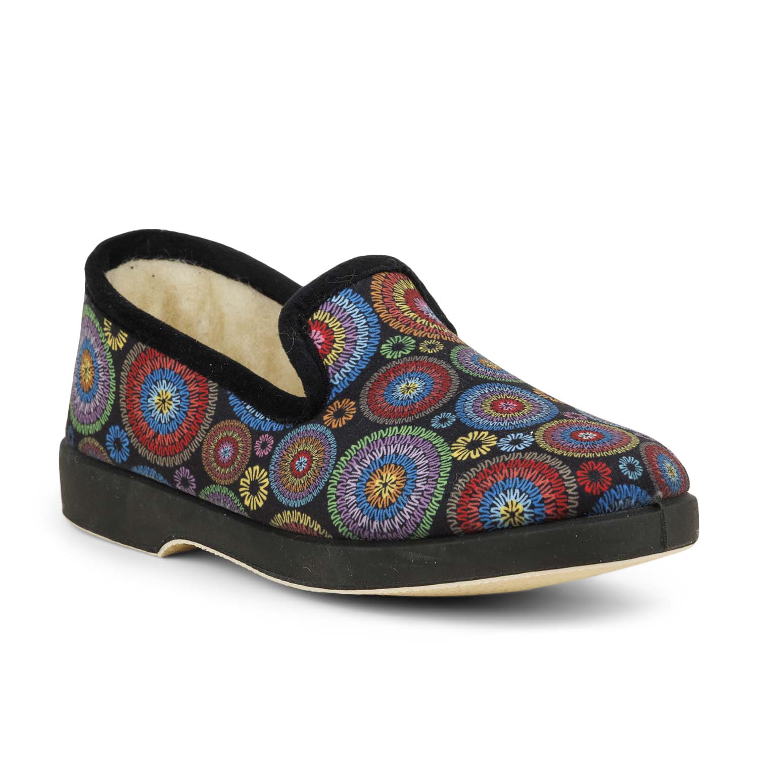 Chaussons Femme LA MAISON DE L'ESPADRILLE LADESI Noir