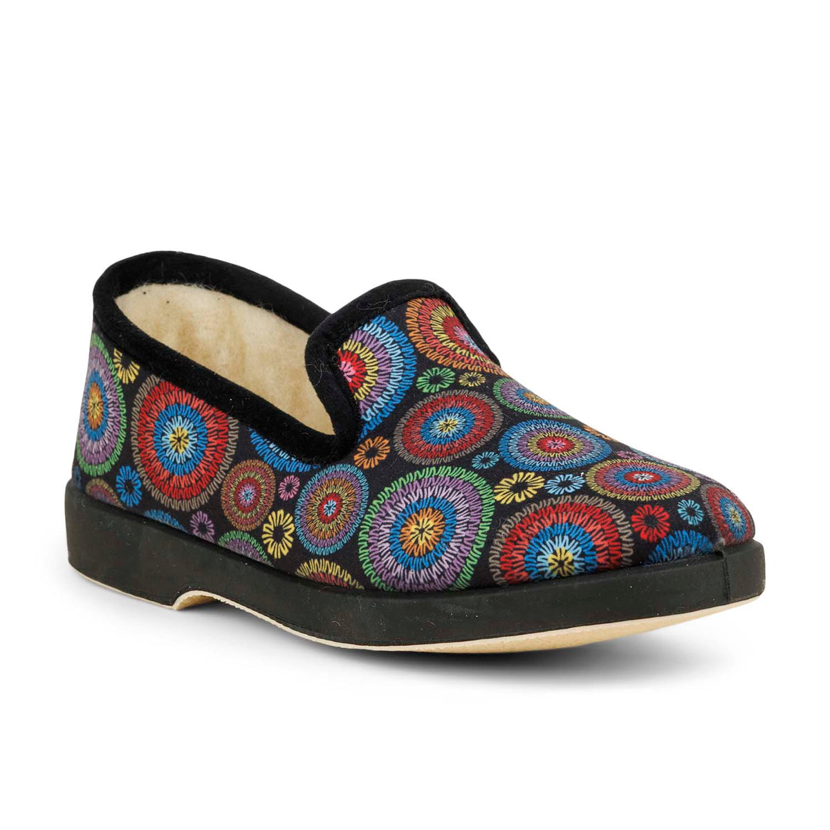 Chaussons Femme LA MAISON DE L'ESPADRILLE LADESI Noir