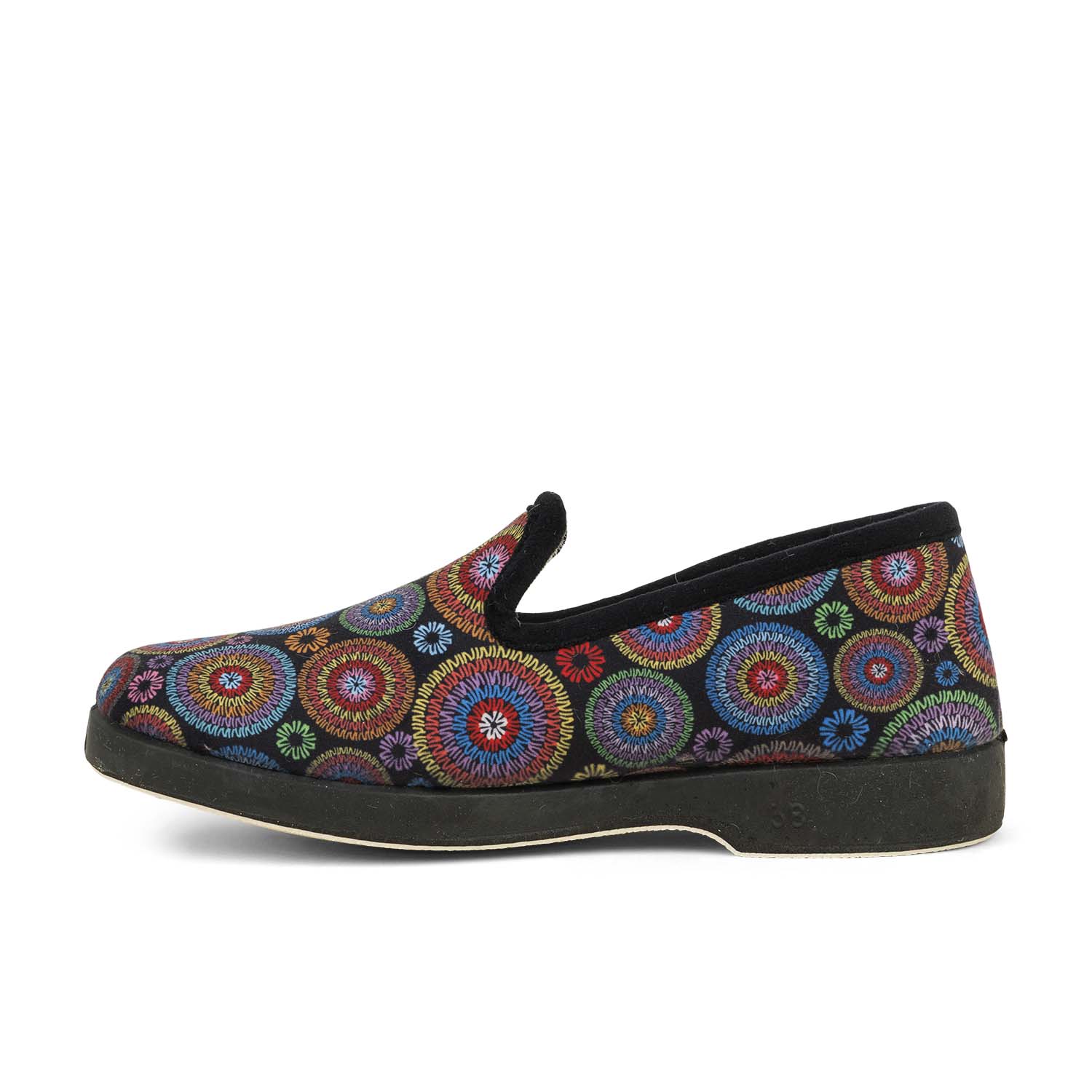Chaussons Femme LA MAISON DE L'ESPADRILLE LADESI Noir