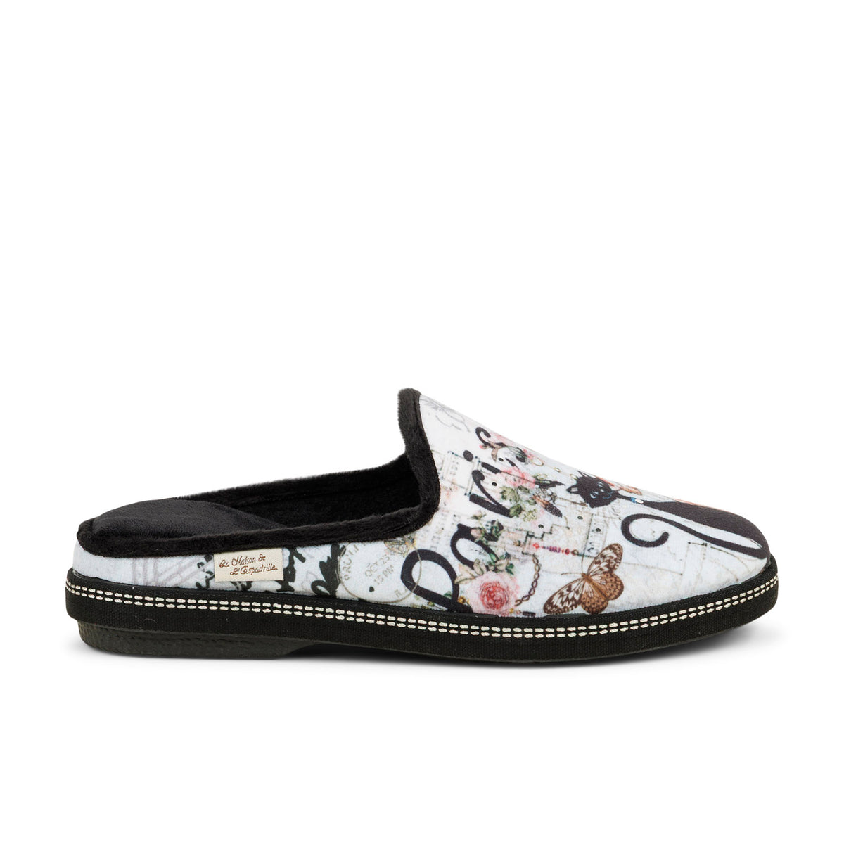 Chaussons Femme LA MAISON DE L'ESPADRILLE LAMUCHA Noir