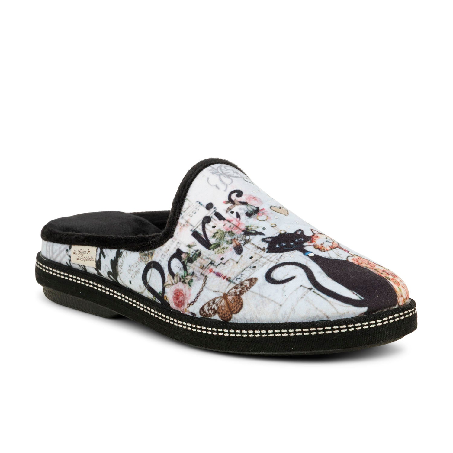 Chaussons Femme LA MAISON DE L'ESPADRILLE LAMUCHA Noir