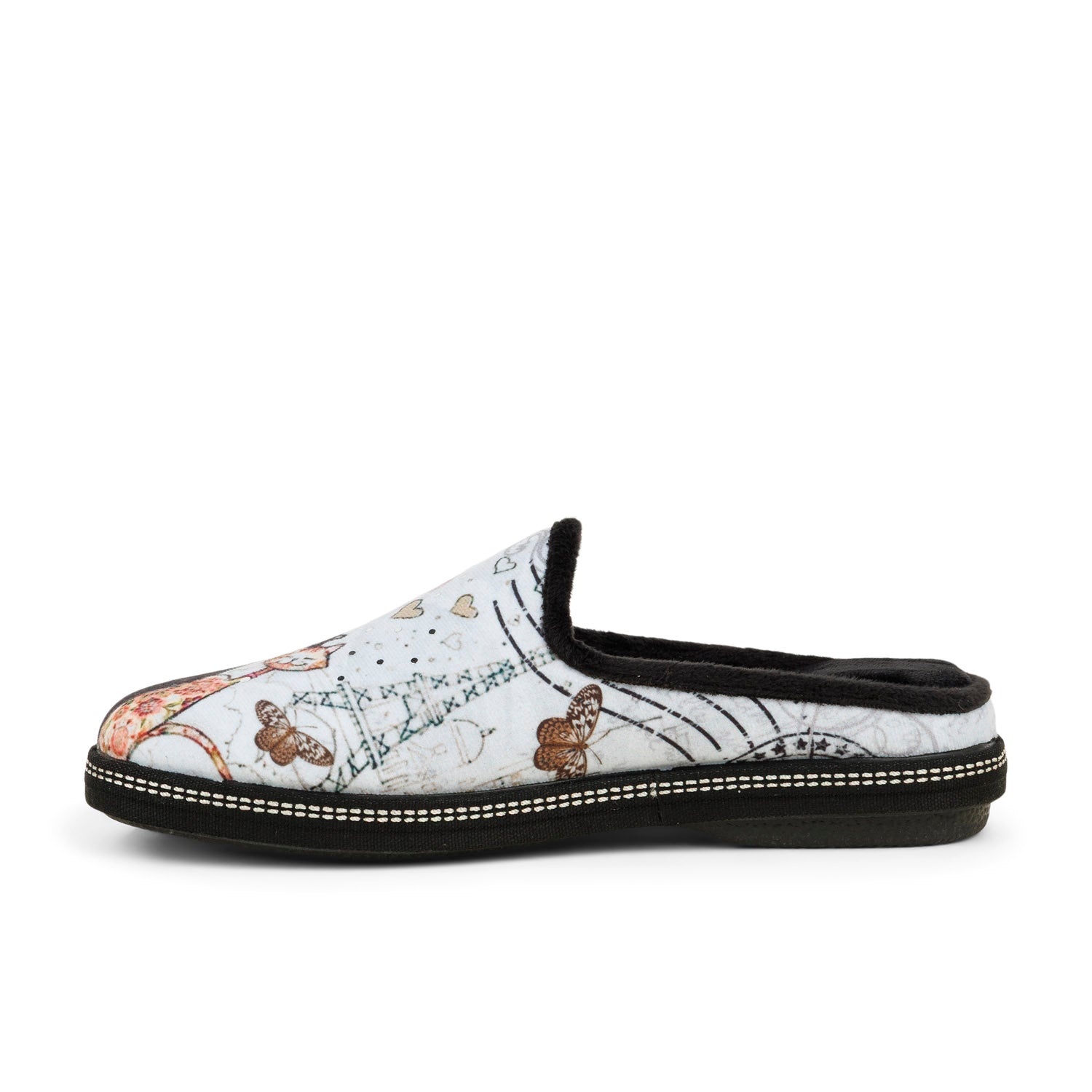 Chaussons Femme LA MAISON DE L'ESPADRILLE LAMUCHA Noir