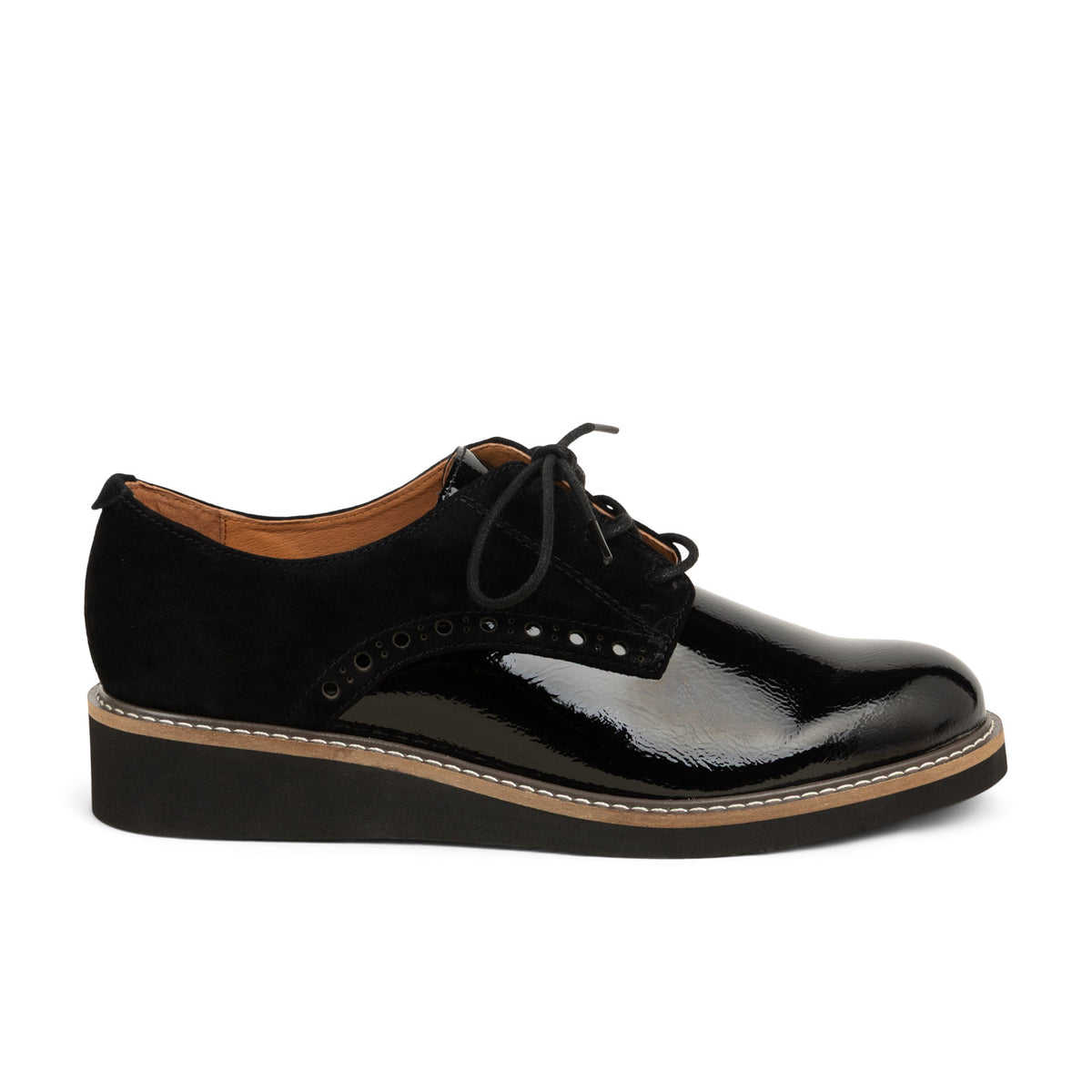 Derbies Femme FUGITIVE CHAMOI Noir