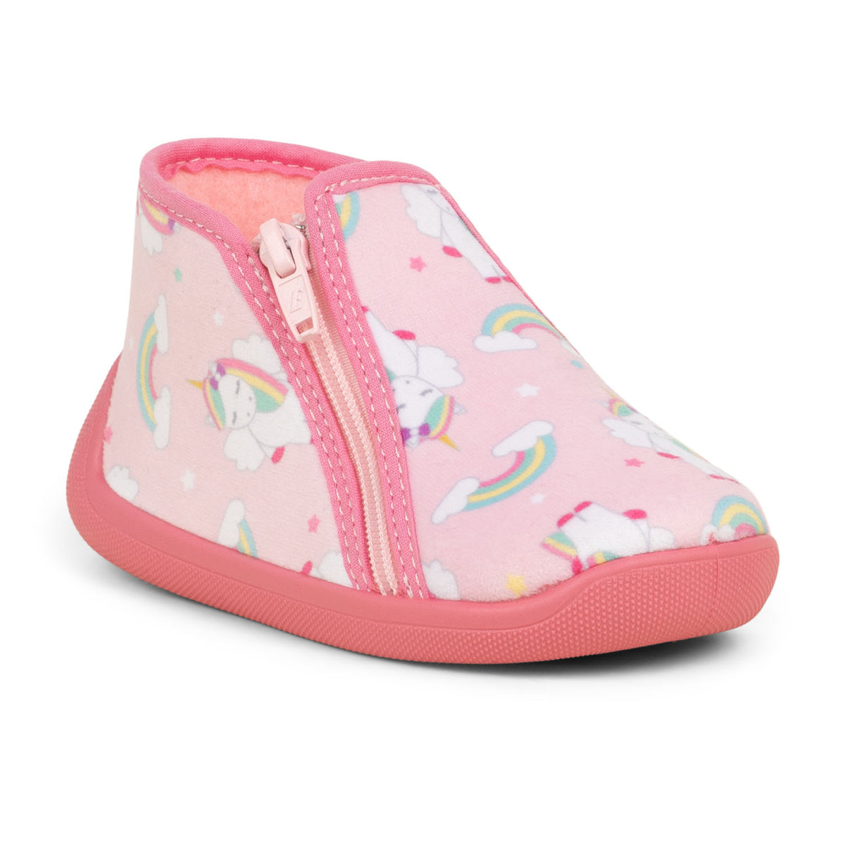 Chaussons Enfant BOSSI LICORNE Rose