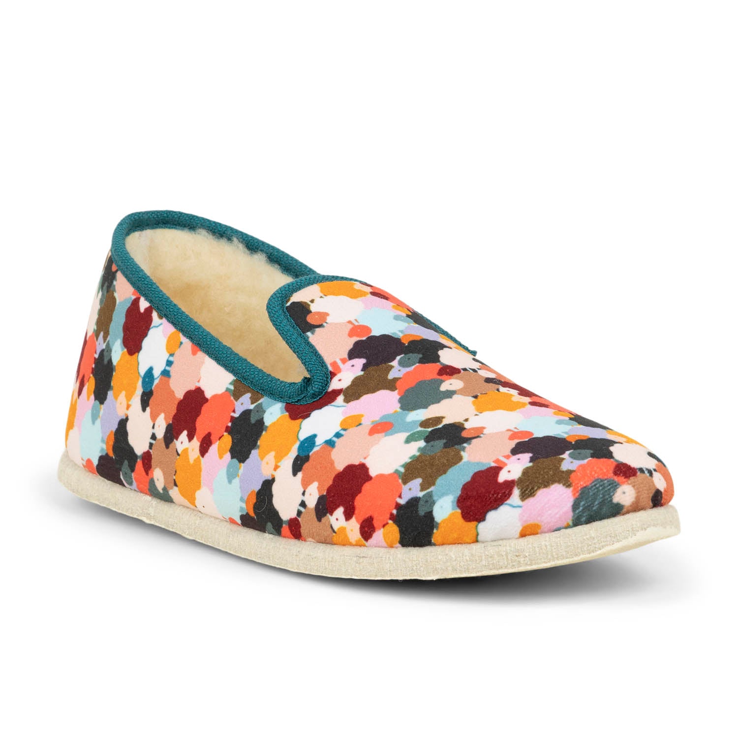 Chaussons Femme CHAUSSE MOUTON WALLY Multicolore