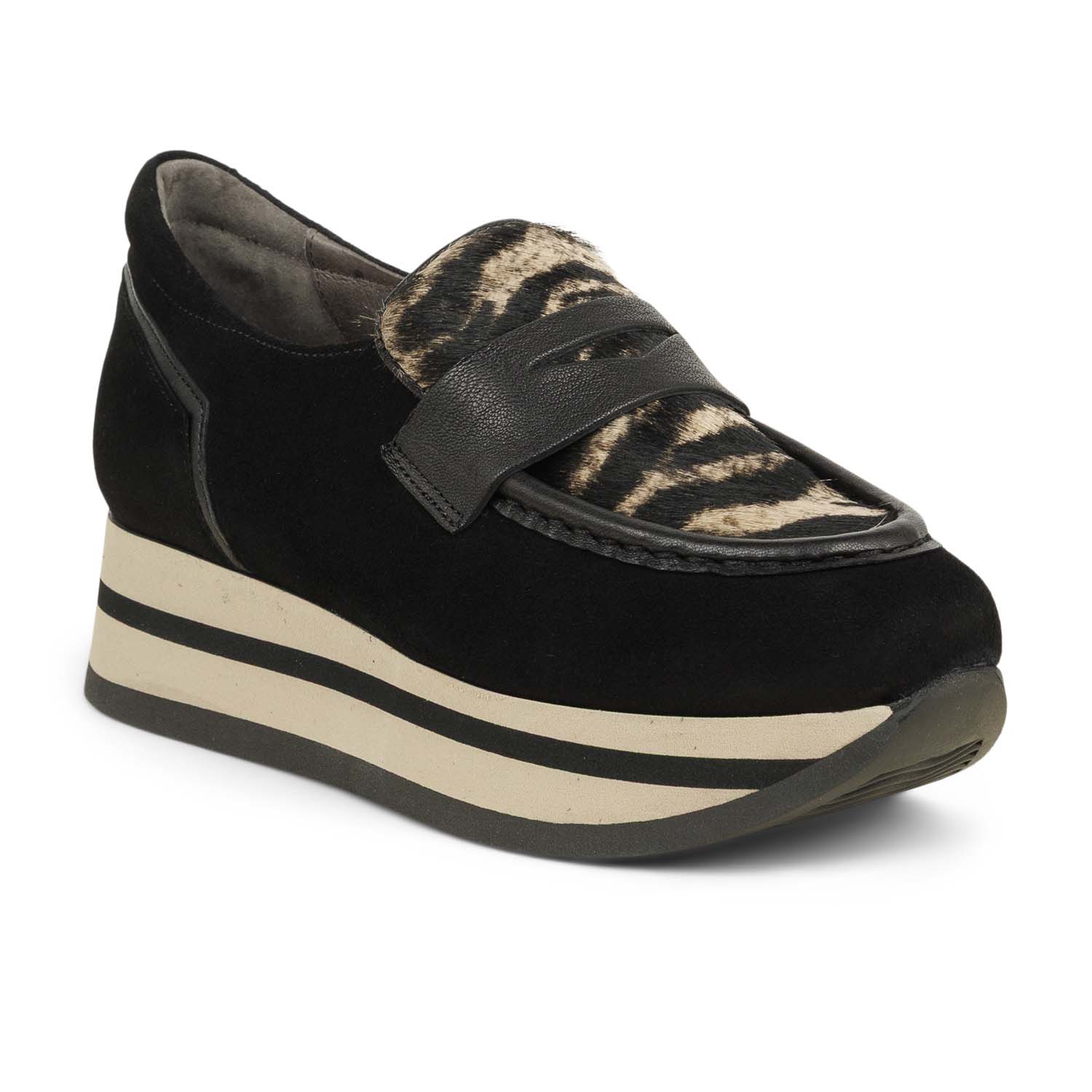 Mocassins Femme SOFTWAVES JOELLE Noir
